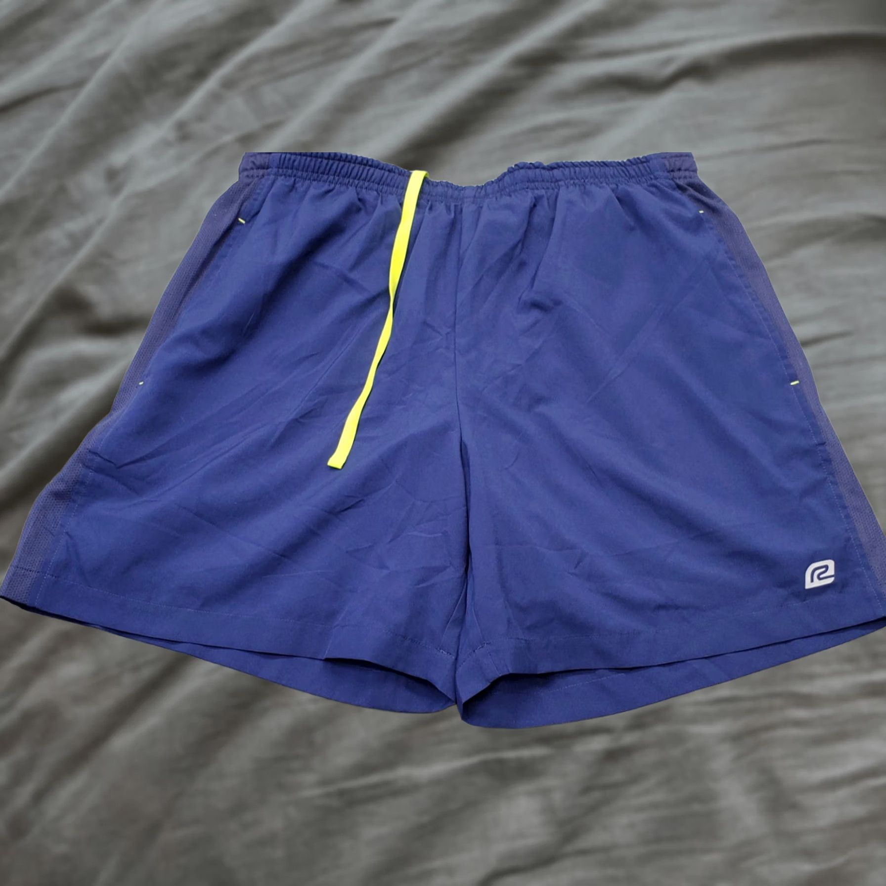 Vintage Road Runner Sports Running Shorts Mens XL Blue Stretch Athletic Drawstring Size US 36 / EU 52 - 1 Thumbnail