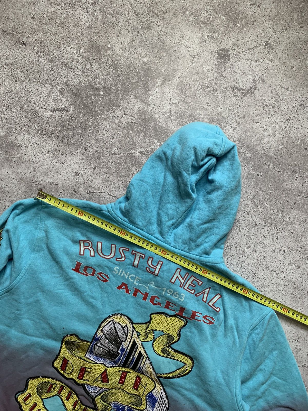 Ed Hardy × Vintage Vintage Y2K Zip Hoodie Ed Hardy Style Shiny Gun Size US M / EU 48-50 / 2 - 12 Thumbnail