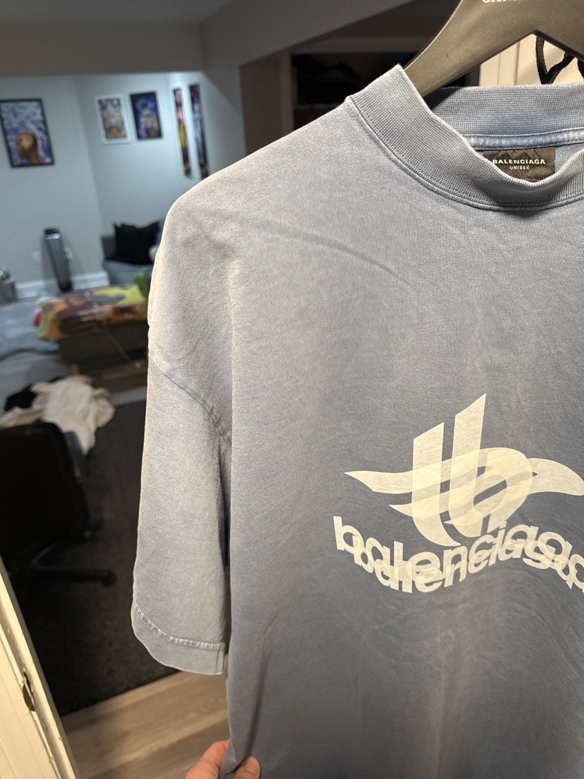 Balenciaga BALENCIAGA Rervese Logo Cotton Tee Size US XL / EU 56 / 4 - 5 Thumbnail