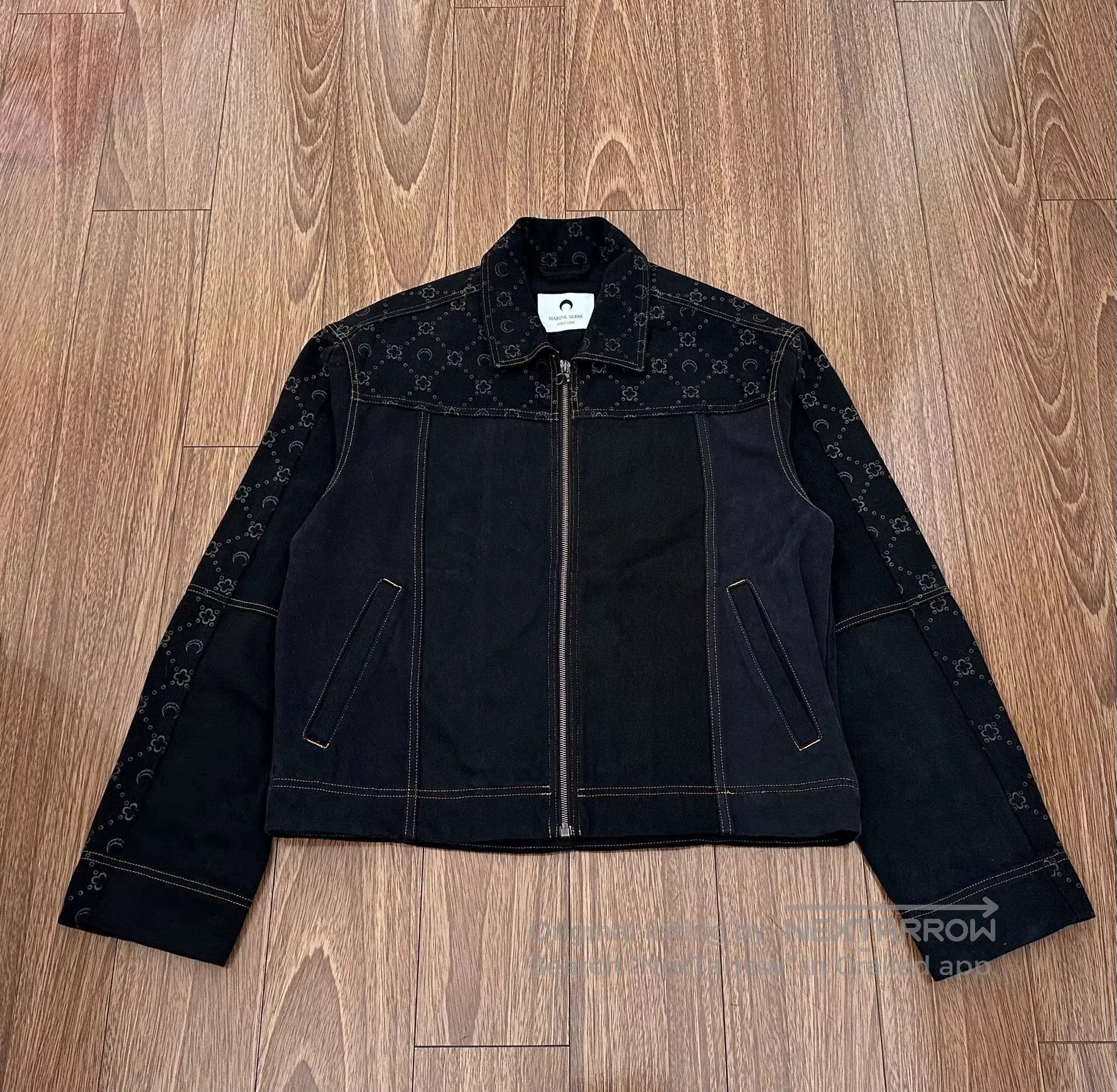 Marine Serre marine serre moon jacquard denim jacket. Size US L / EU 52-54 / 3 - 1 Thumbnail