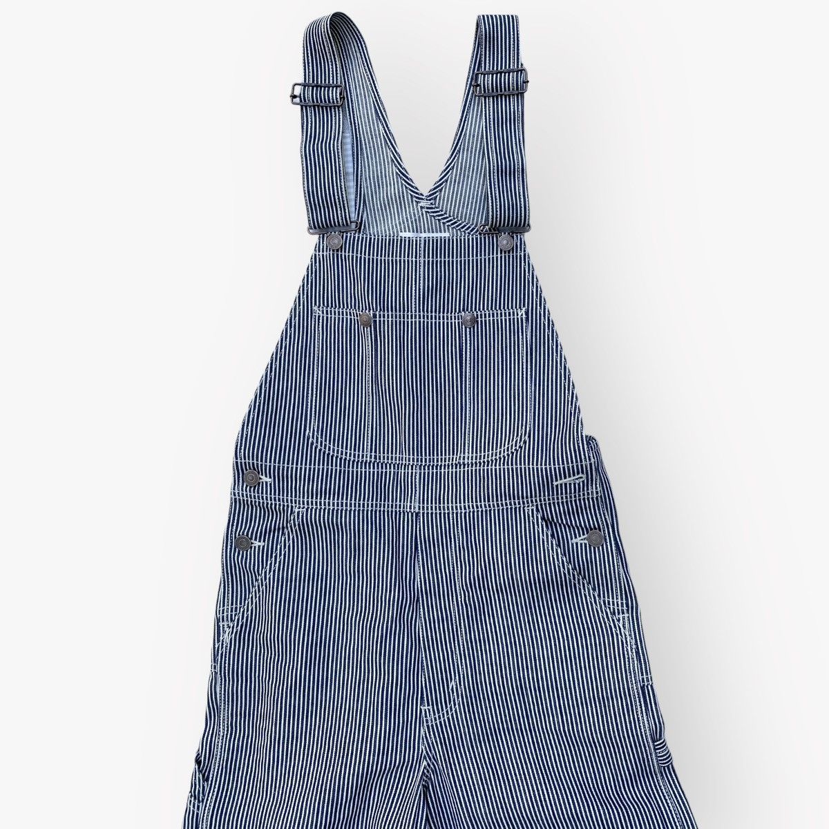 Celine × Hedi Slimane Celine Hickory Denim Overalls Size US 28 / EU 44 - 2 Thumbnail