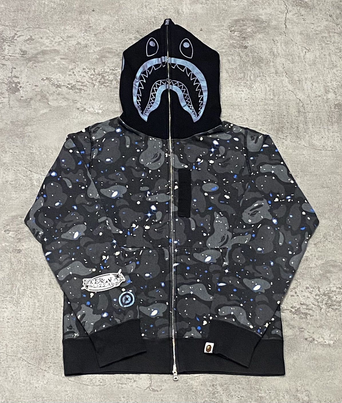 Bape Bape Shark Space Camo Full Zip Hoodie Size US M / EU 48-50 / 2 - 1 Thumbnail