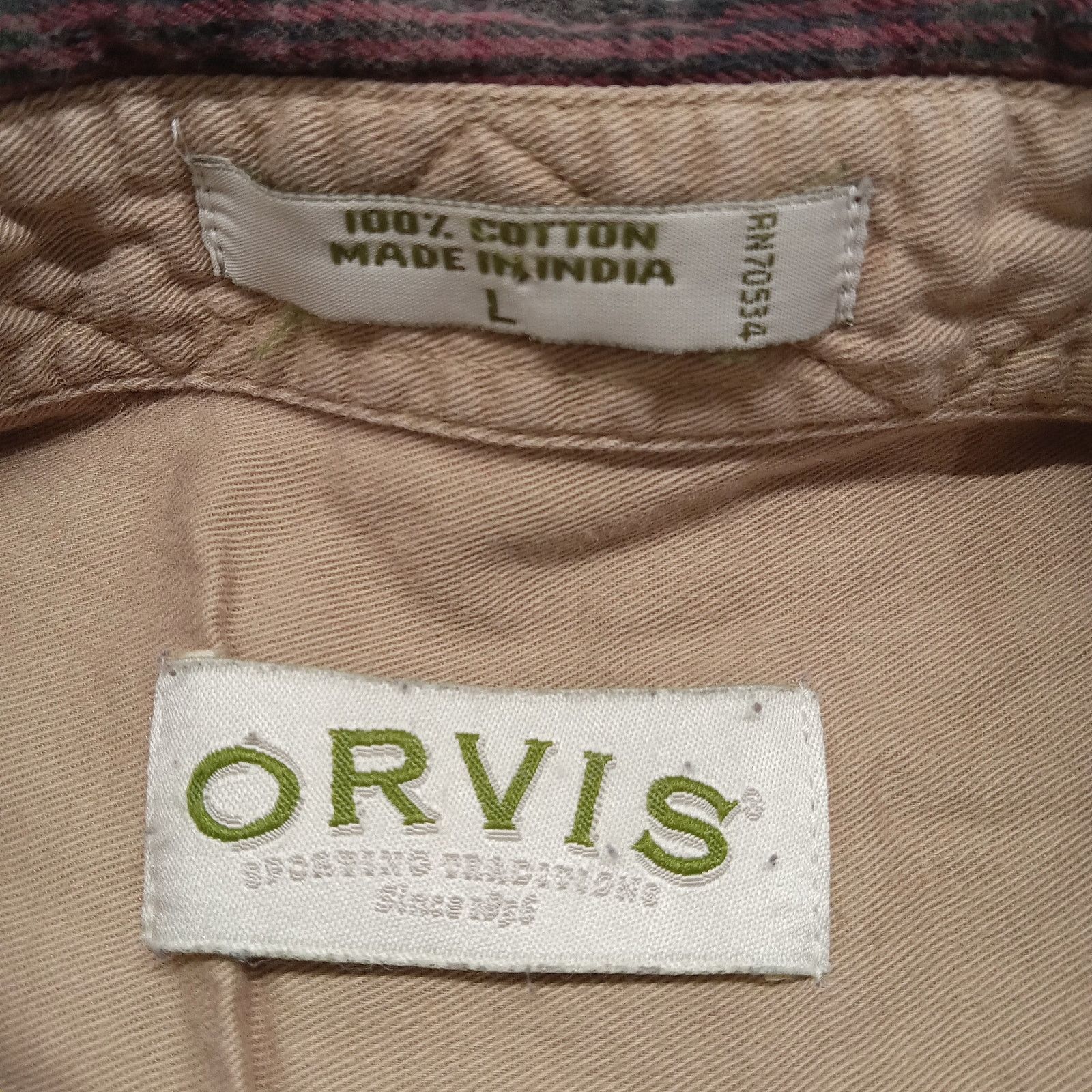 Orvis Orvis Flannel Shirt XL Men's Sportswear Button Up Plaid Size US XL / EU 56 / 4 - 4 Thumbnail