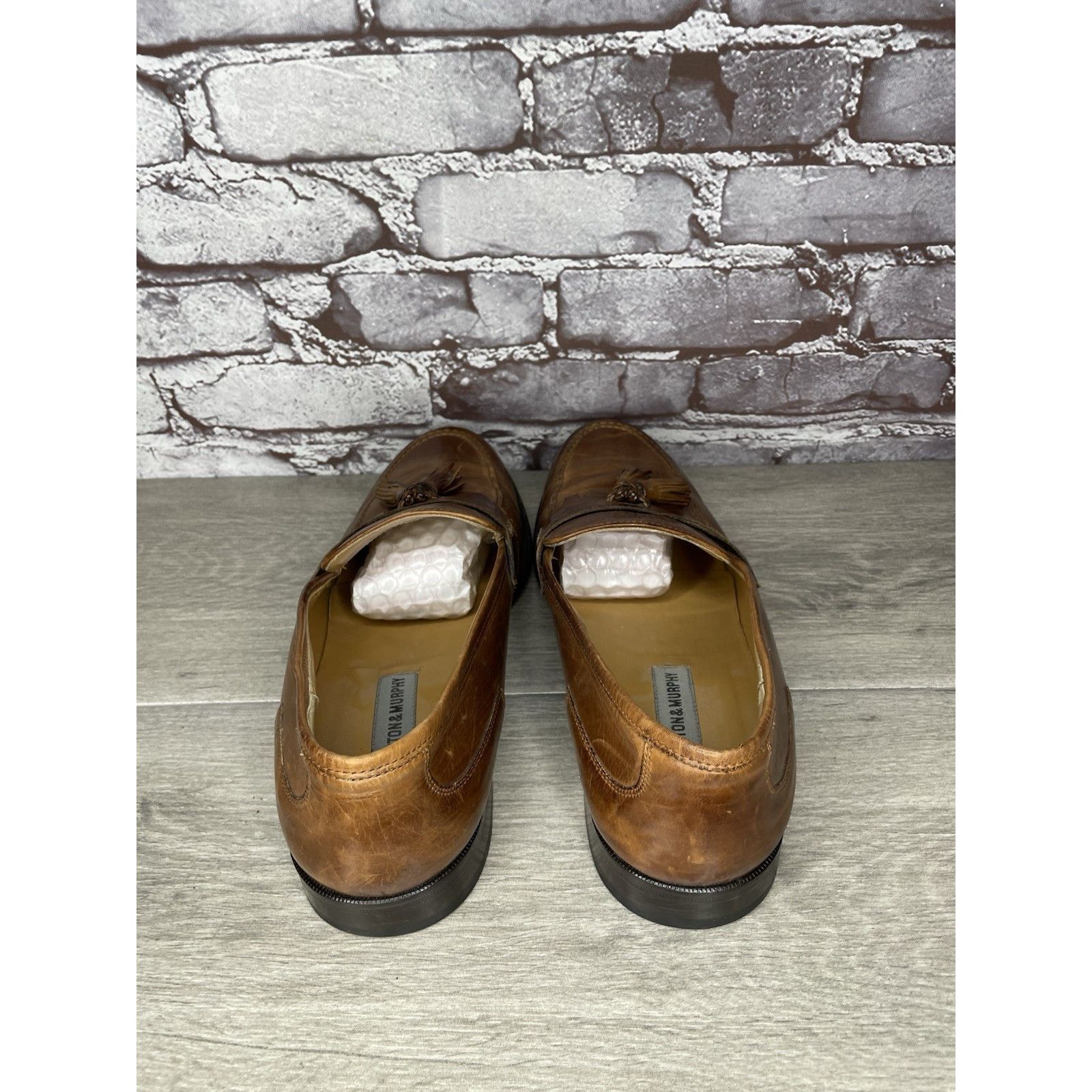Johnston & Murphy Johnston & Murphy Brown Leather Tassel Loafers Dress Shoes M Size US 11.5 / EU 44-45 - 19 Thumbnail
