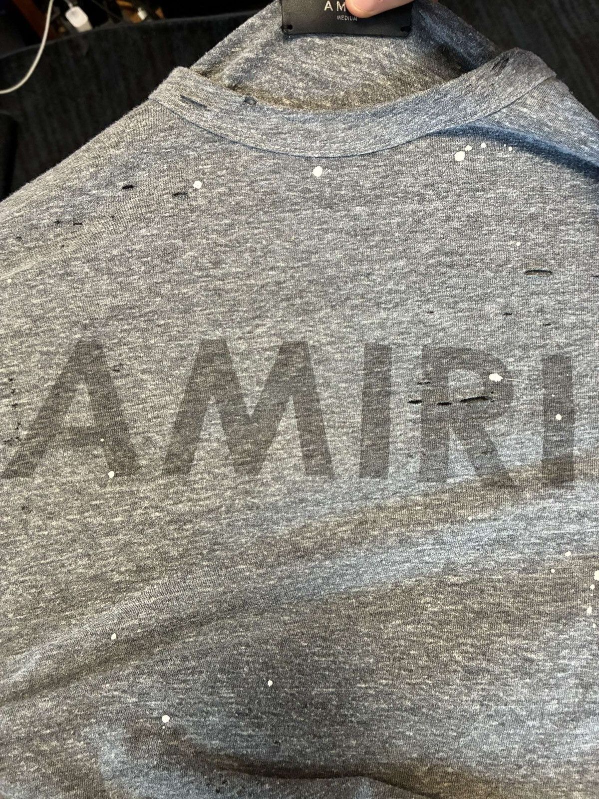 Amiri Amiri logo shotgun paint splatter shirt size medium Size US M / EU 48-50 / 2 - 6 Thumbnail