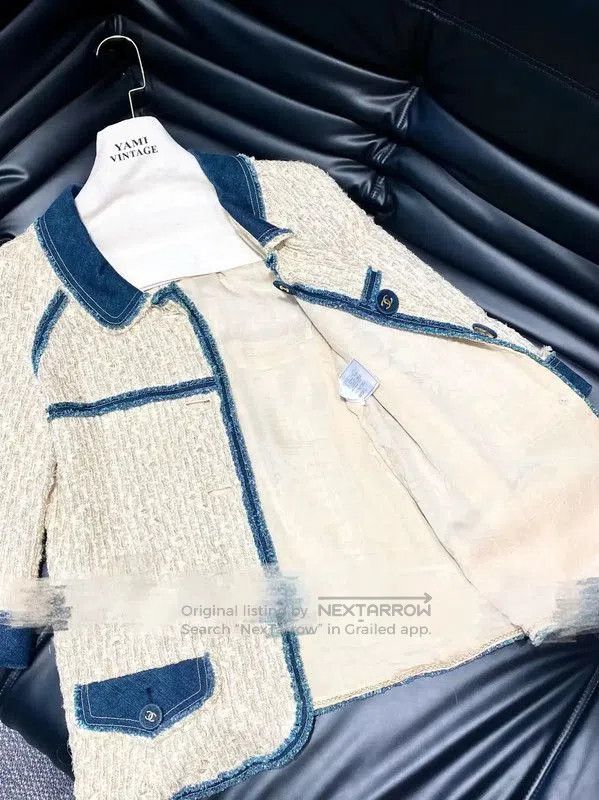 Chanel Chanel Beige Wool Embroidered Women's Jacket . Size M / US 6-8 / IT 42-44 - 6 Thumbnail