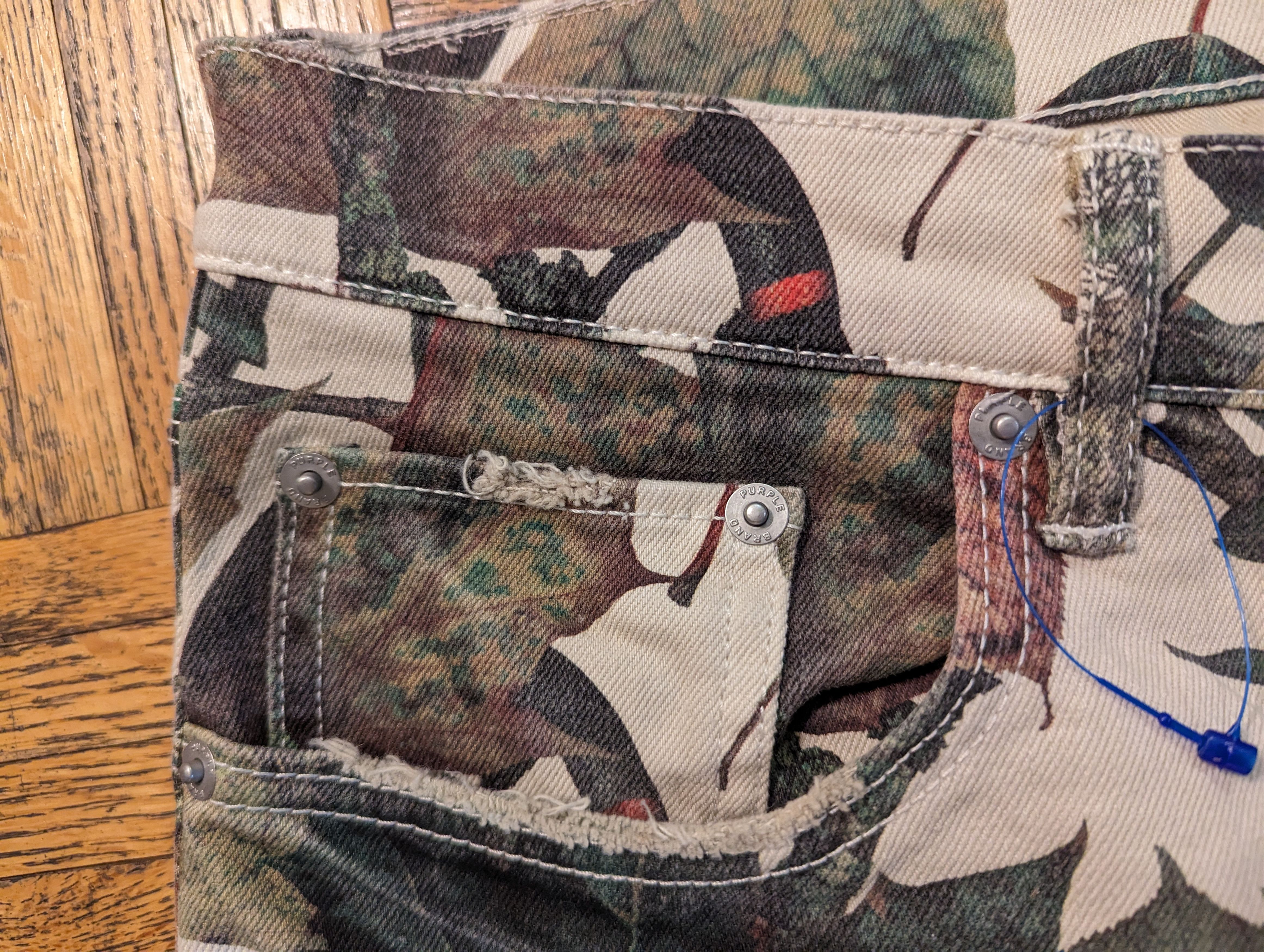 Purple Brand Leaf-print jeans Size US 33 - 3 Thumbnail