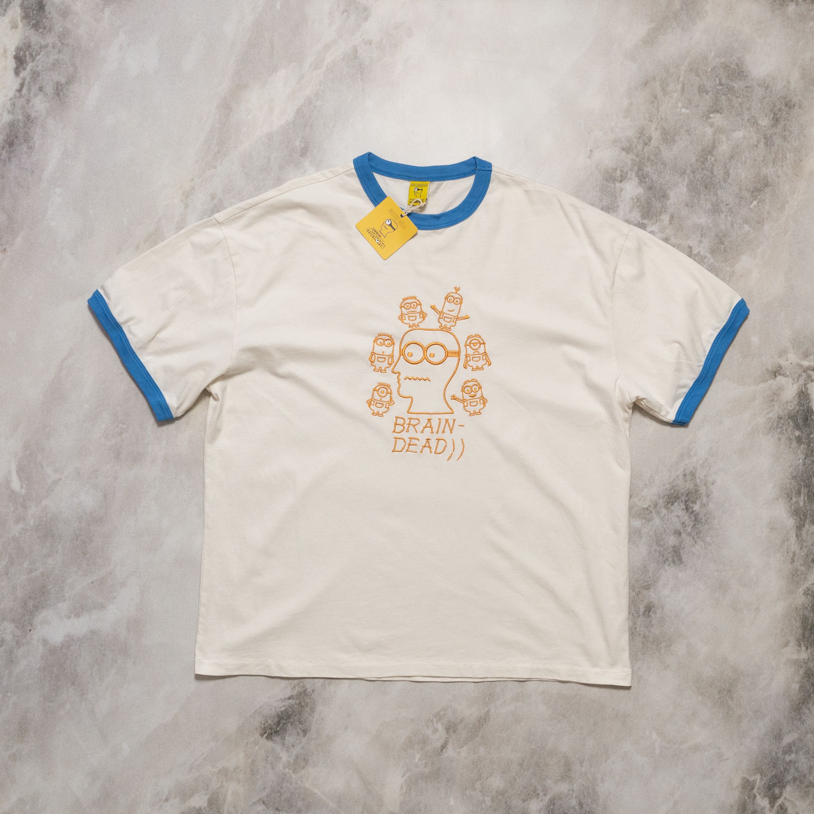 Brain Dead Brain Dead x Minions Ringer T-shirt Natural L New Size US L / EU 52-54 / 3 - 1 Thumbnail