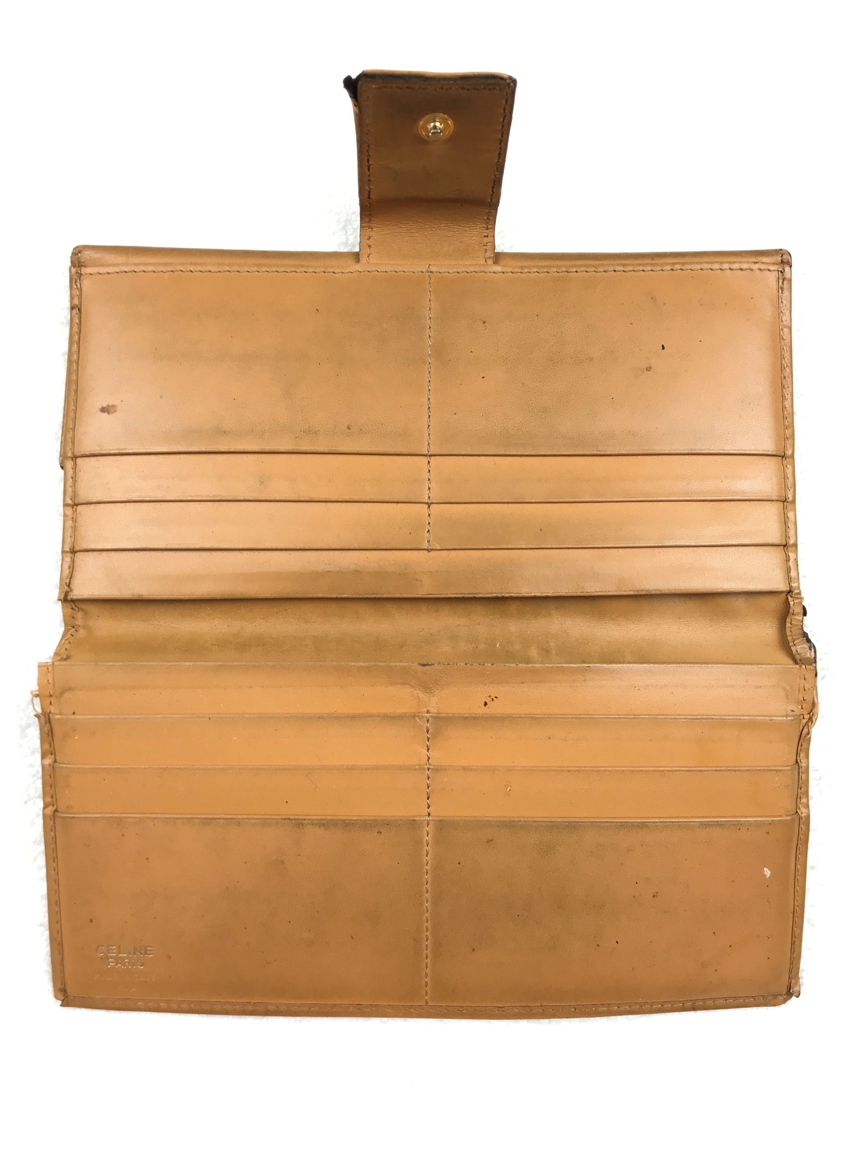 Celine Vintage Celine Macadam Long Wallet Size ONE SIZE - 8 Thumbnail