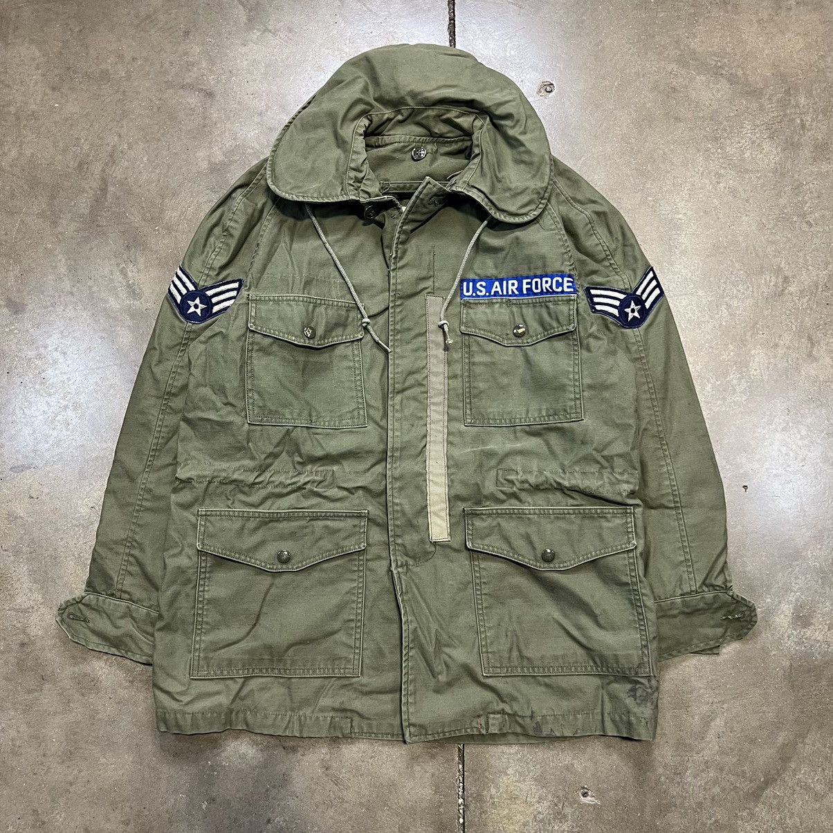 Vintage Vintage 60s Air Force Military Jacket OG 107 M-65 Utility Size US S / EU 44-46 / 1 - 1 Thumbnail