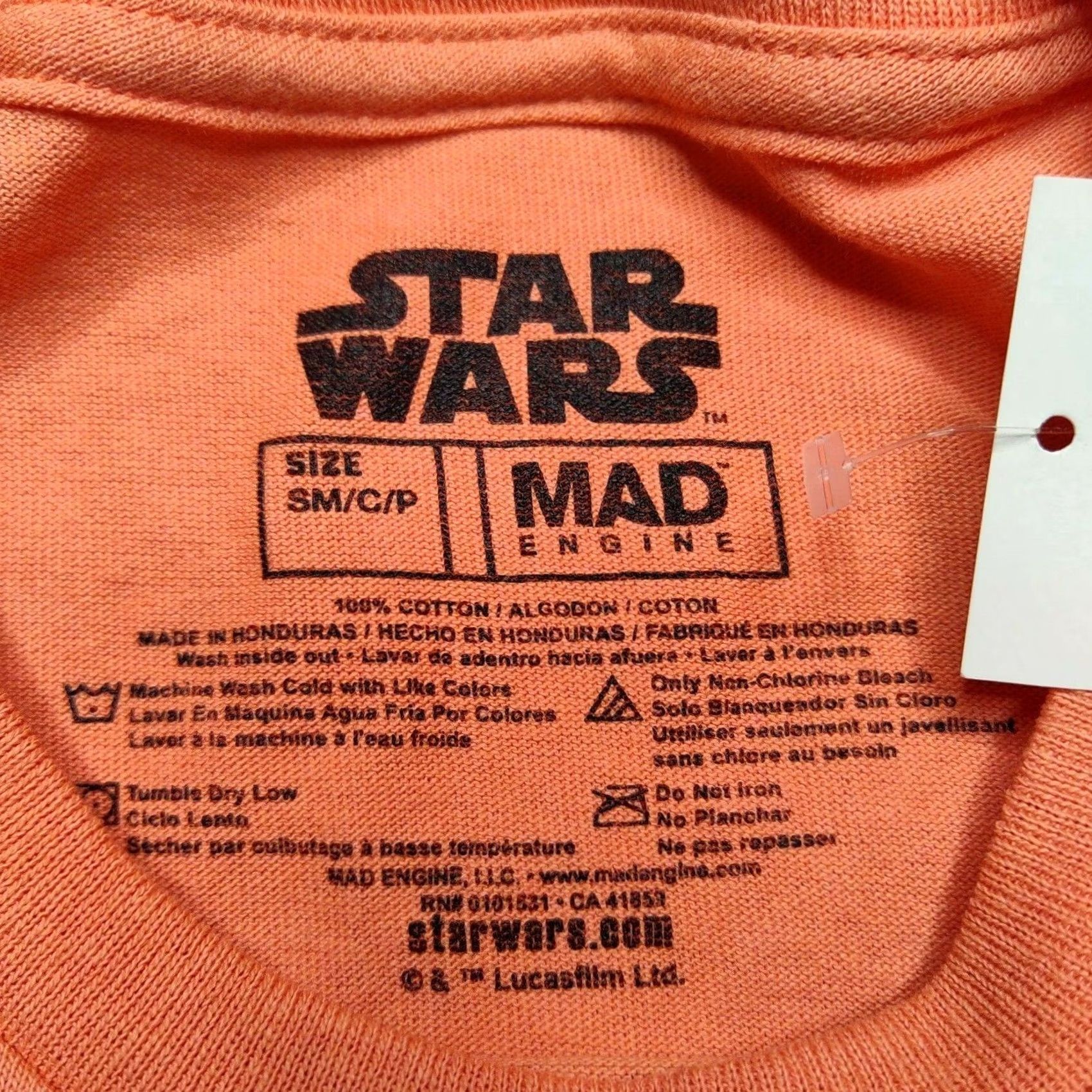 Mad Engine STAR WARS REBELS T-Shirt Men Small Luke Skywalker + Han Solo + Princess Leia NEWColor OrangeLogo100% Cotton Size US S / EU 44-46 / 1 - 4 Thumbnail
