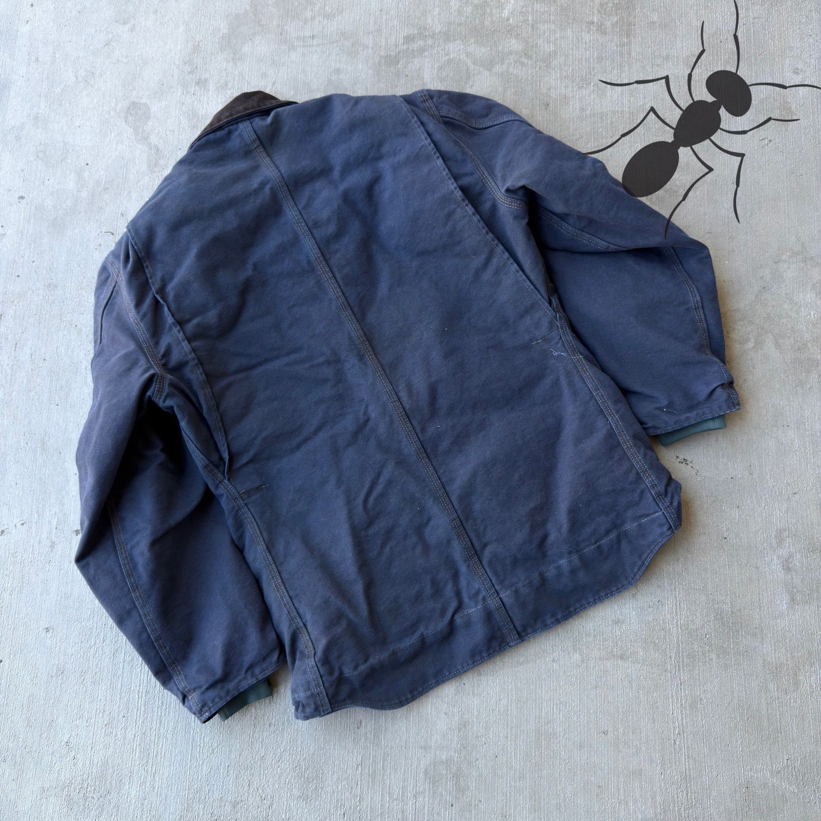 Carhartt × Vintage Vintage Y2K Carhartt C61 DYED blue chore coat work jacket Size US S / EU 44-46 / 1 - 6 Thumbnail