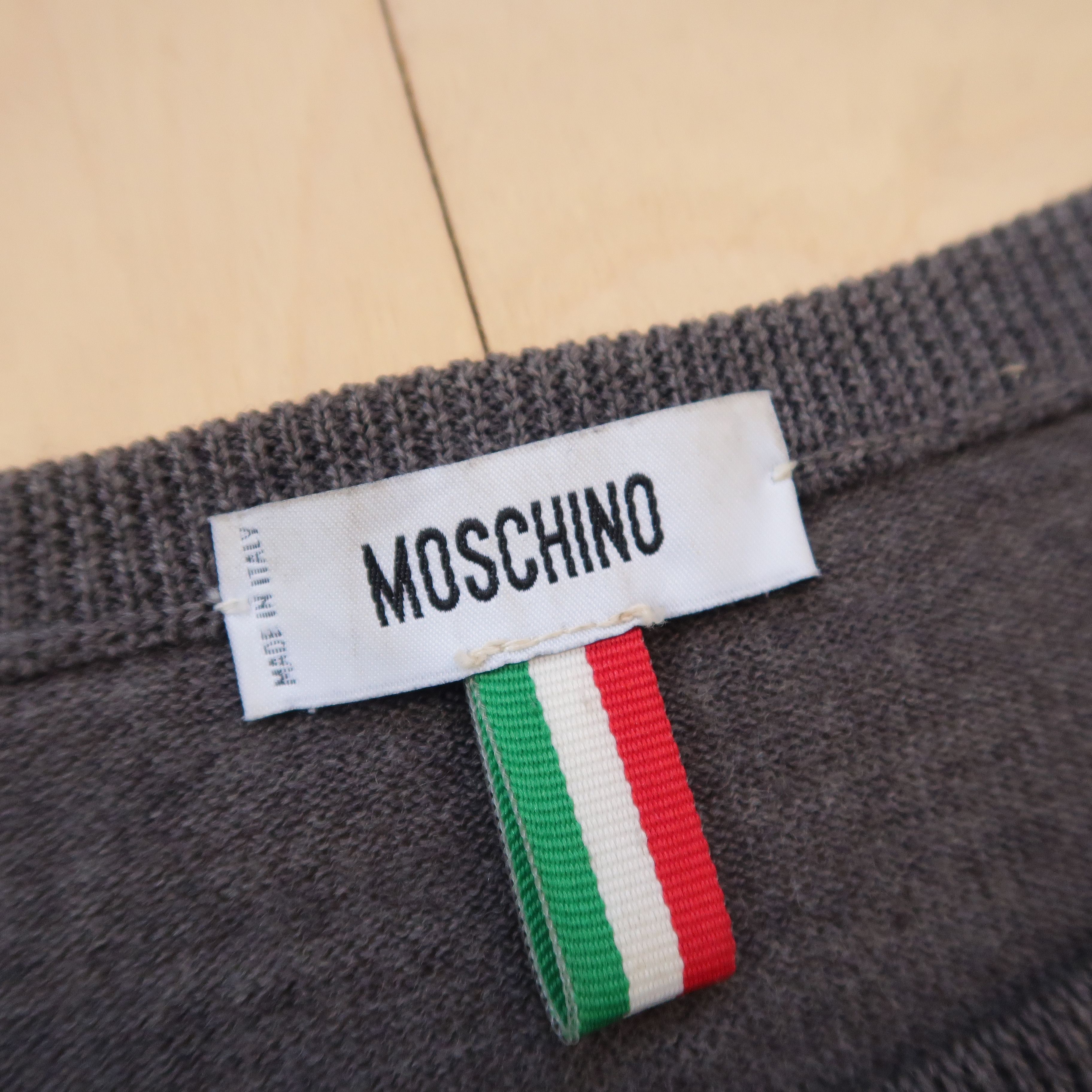 Moschino Moschino Asymmetric Patchwork Distressed Knit Sweater Size US M / EU 48-50 / 2 - 4 Thumbnail