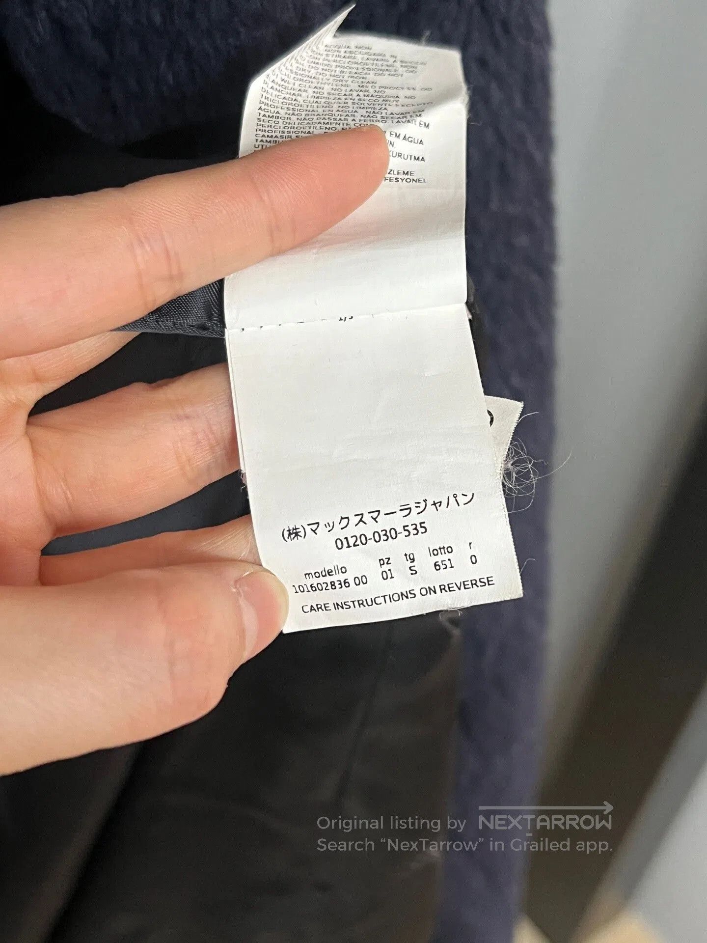 Max Mara Maxmara Blue Teddy Coat Size S. Size S / US 4 / IT 40 - 5 Thumbnail