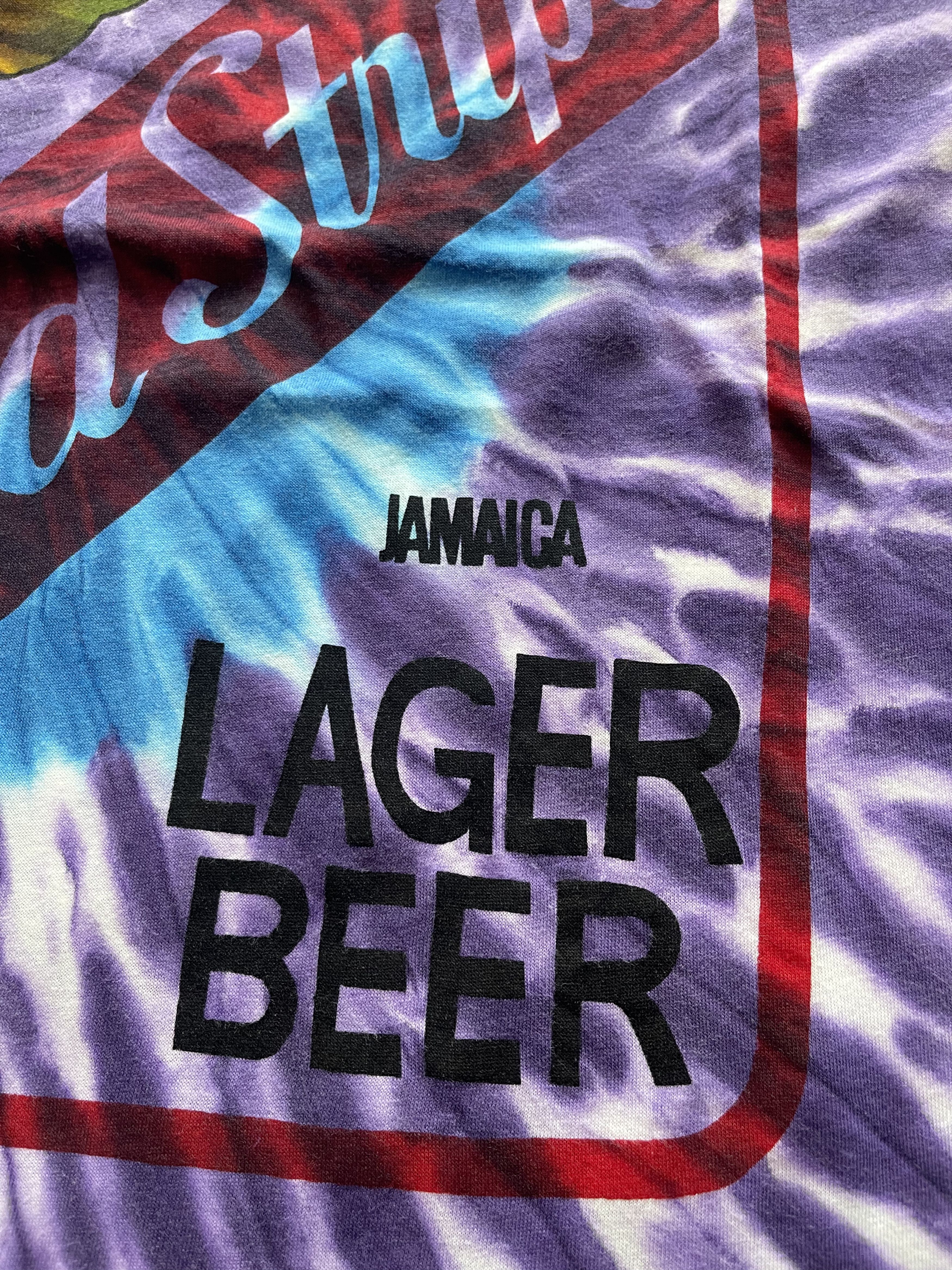 Vintage Red Stripe Lager Beer Reggae Tie Dye Tee - Jamaica Size US M / EU 48-50 / 2 - 4 Thumbnail