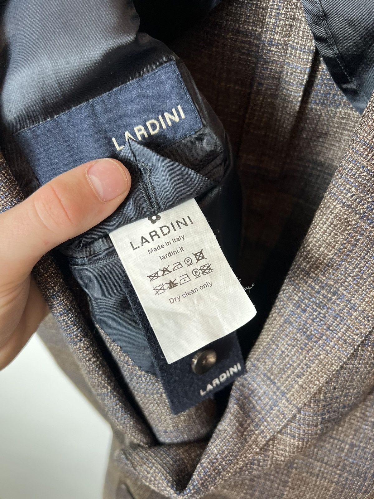 Lardini Luxury Lardini Check Plaid Wool Blazer Size 54R Size 54R - 10 Thumbnail