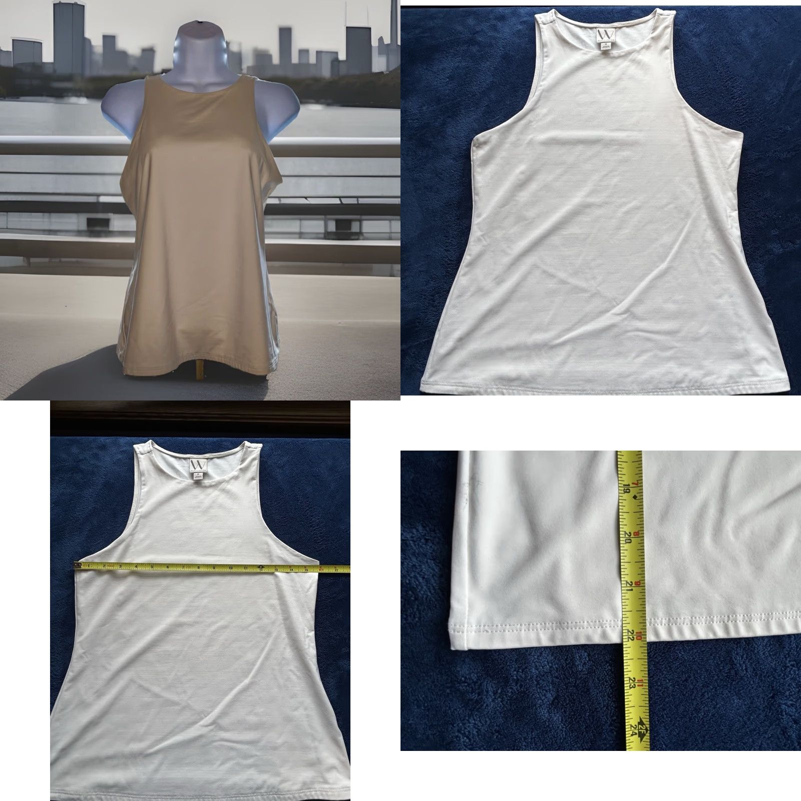 Worthington Worthington sleeveless Top Shirt Blouse Women M Tan Crew Neck Light Summer Casual Vintage: No, Sleeveless, Knit, Regular Fit Size M / US 6-8 / IT 42-44 - 8 Thumbnail