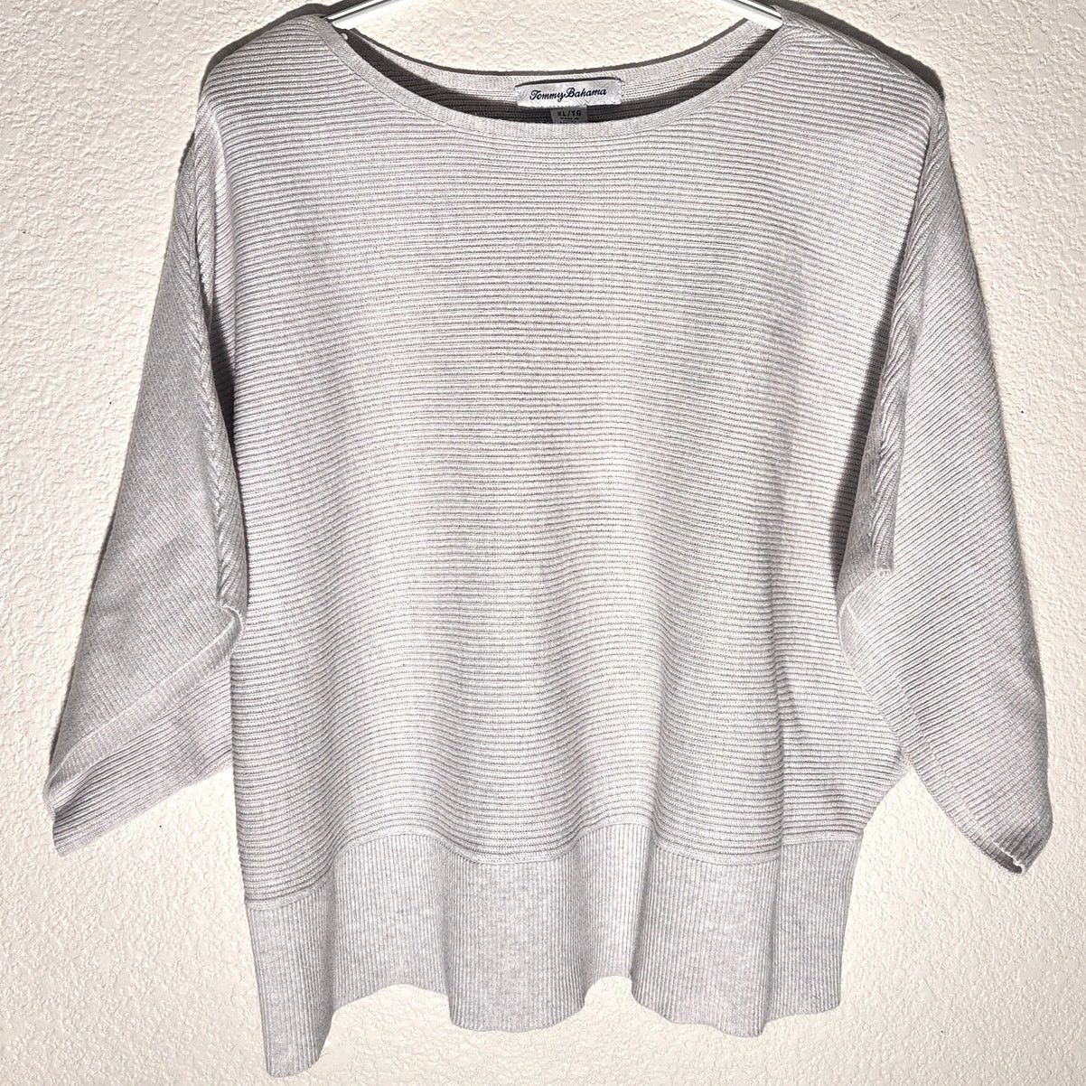 Tommy Bahama Tommy Bahama Bonita Dolman Sleeve Grey Knit Top - XL Size XL / US 12-14 / IT 48-50 - 2 Thumbnail