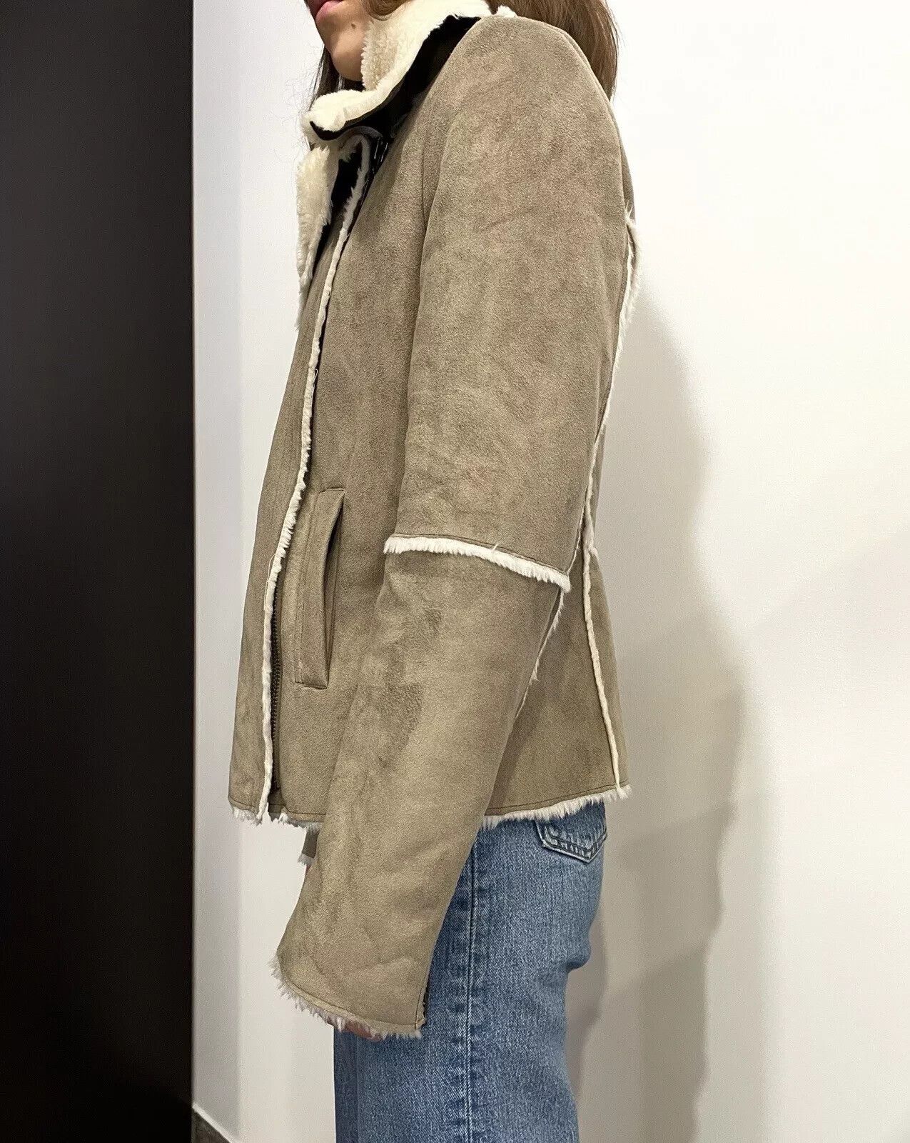 United Colors Of Benetton United Colors Of Benetton Faur Faux Shearling y2k Jacket Size M / US 6-8 / IT 42-44 - 7 Thumbnail