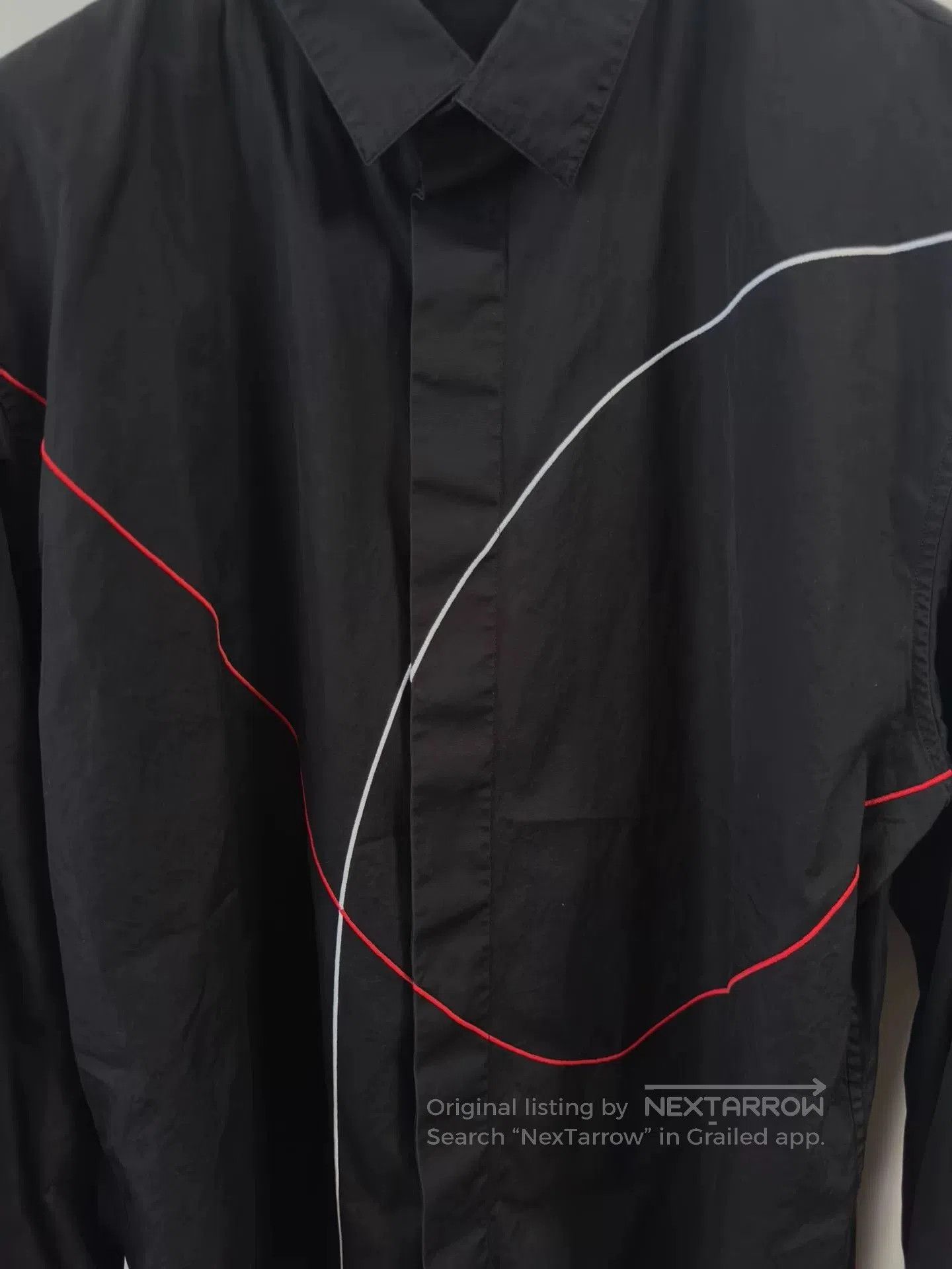 Dior Dior Black Shirt with Red and White Lines. Size US L / EU 52-54 / 3 - 2 Thumbnail