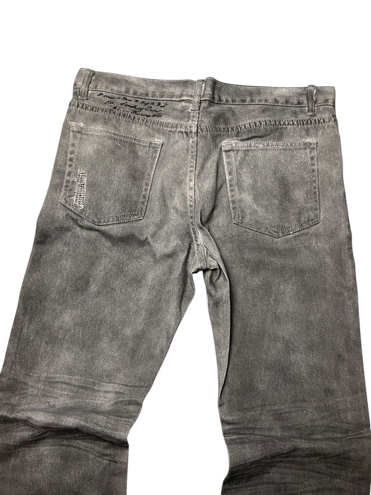 If Six Was Nine 2000's Bernings Sho Poem Britflag Seawash Jeans Size US 35 - 7 Thumbnail