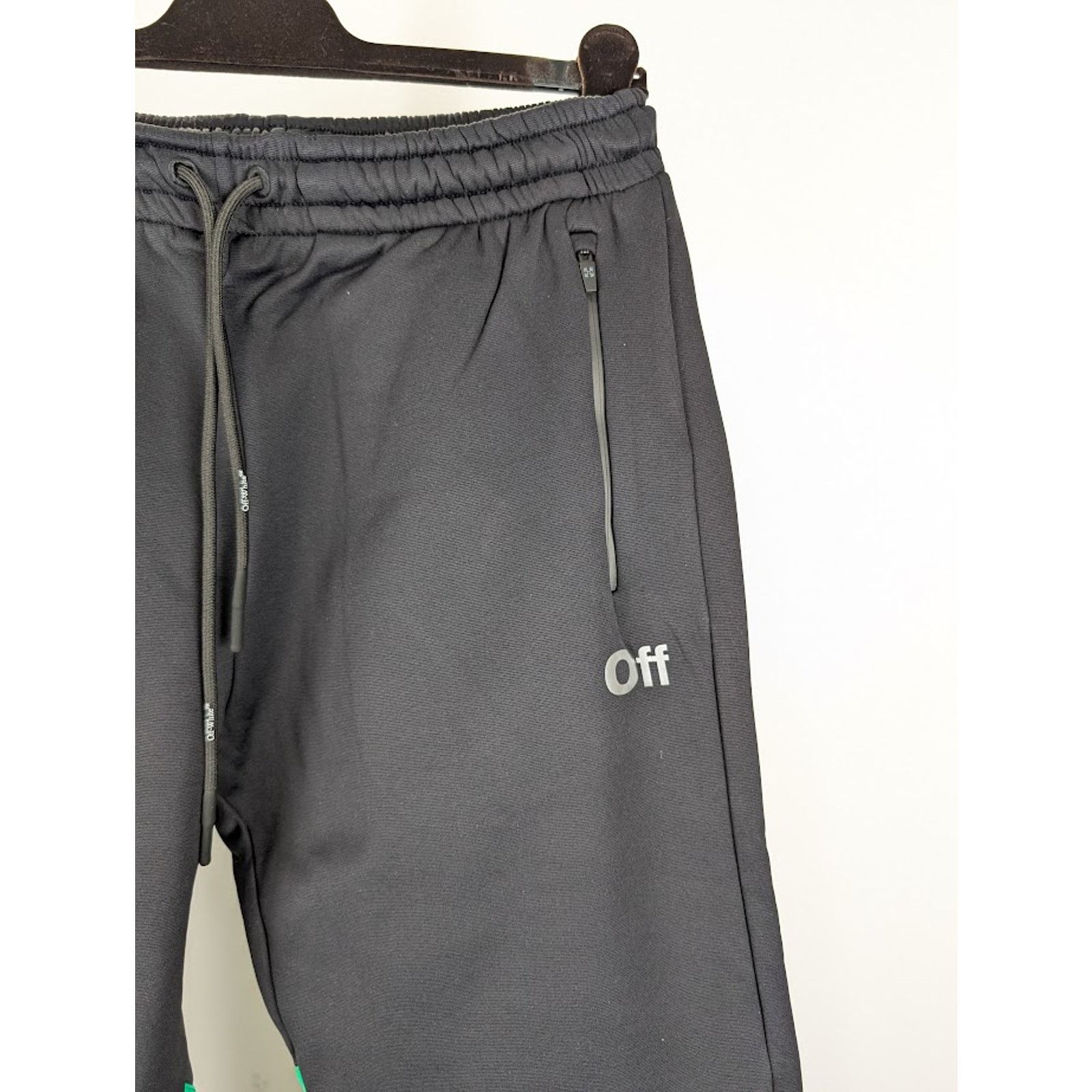 Off-White o1rshd1 Diag Outl Block Sweatpants & Joggers in Black/Green Size US 36 / EU 52 - 10 Thumbnail
