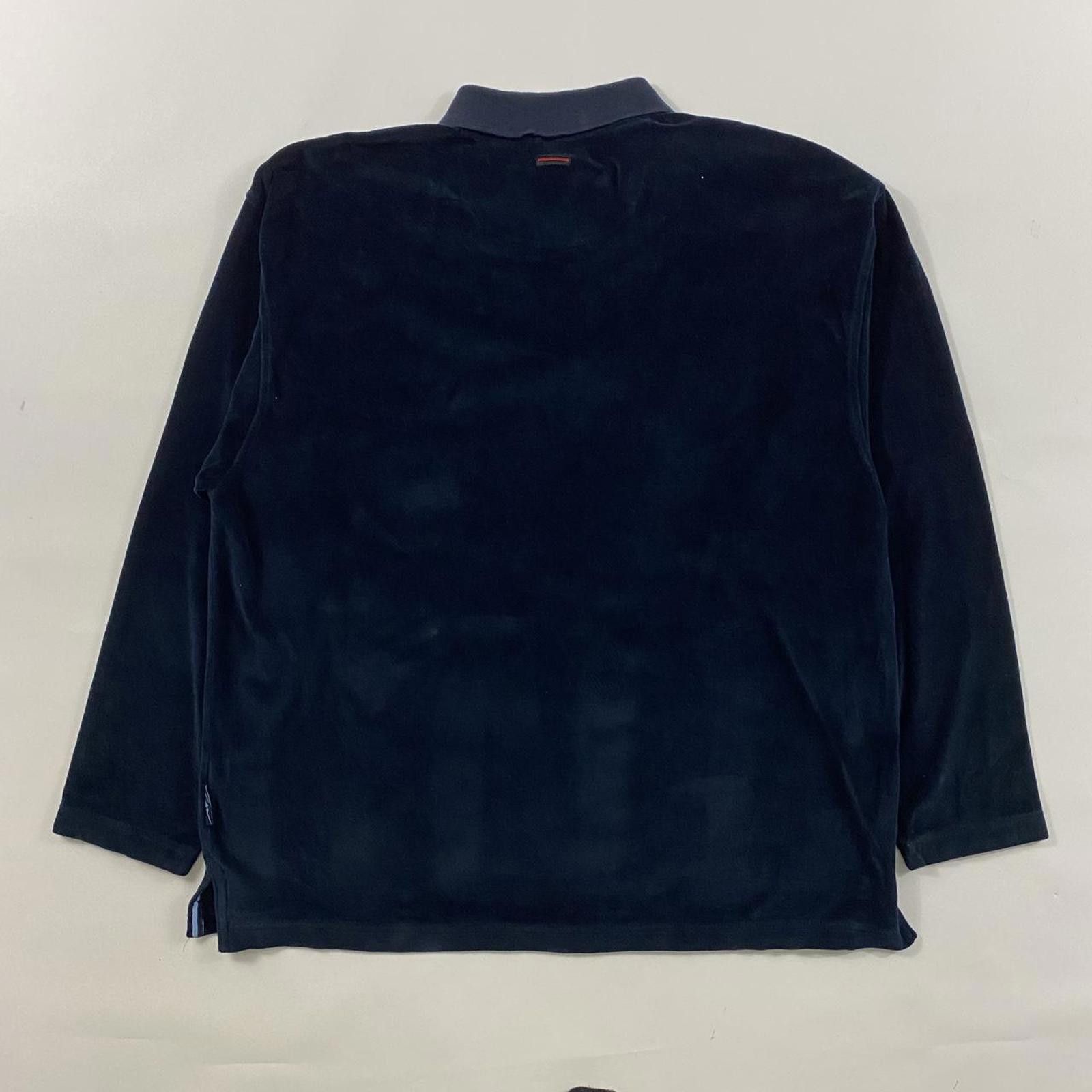 Fubu Y2K Fubu Velvet Navy Blue Polo Shirt Size US XL / EU 56 / 4 - 2 Thumbnail