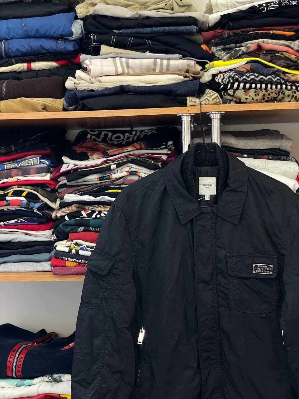 Moschino Vintage Moschino Jeans Bomber Jacket Black Size M Size US M / EU 48-50 / 2 - 3 Thumbnail