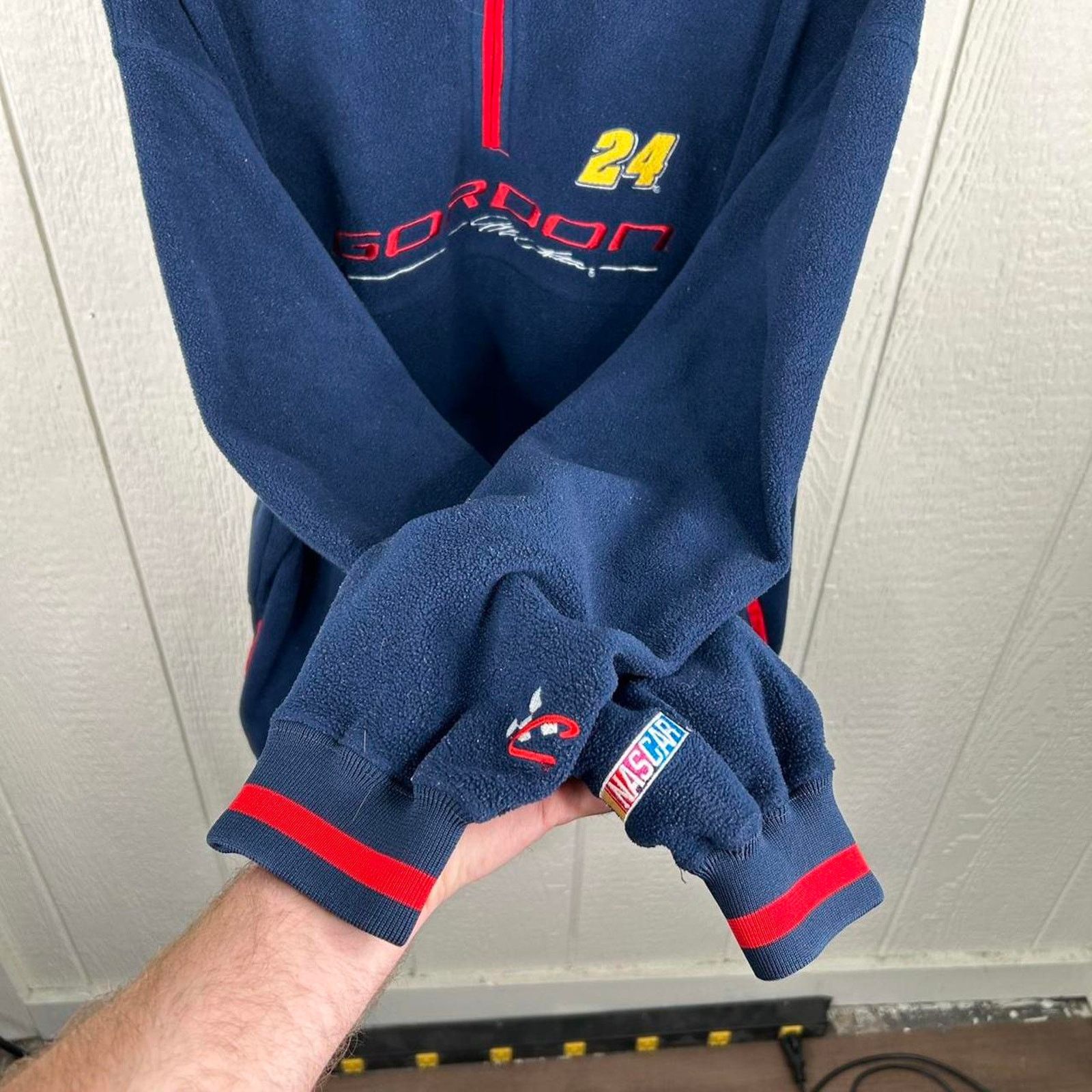Chase Authentics Vintage NASCAR Jeff Gordon Navy Fleece 1/4 Zip Size XX-Large Size US XXL / EU 58 / 5 - 7 Thumbnail