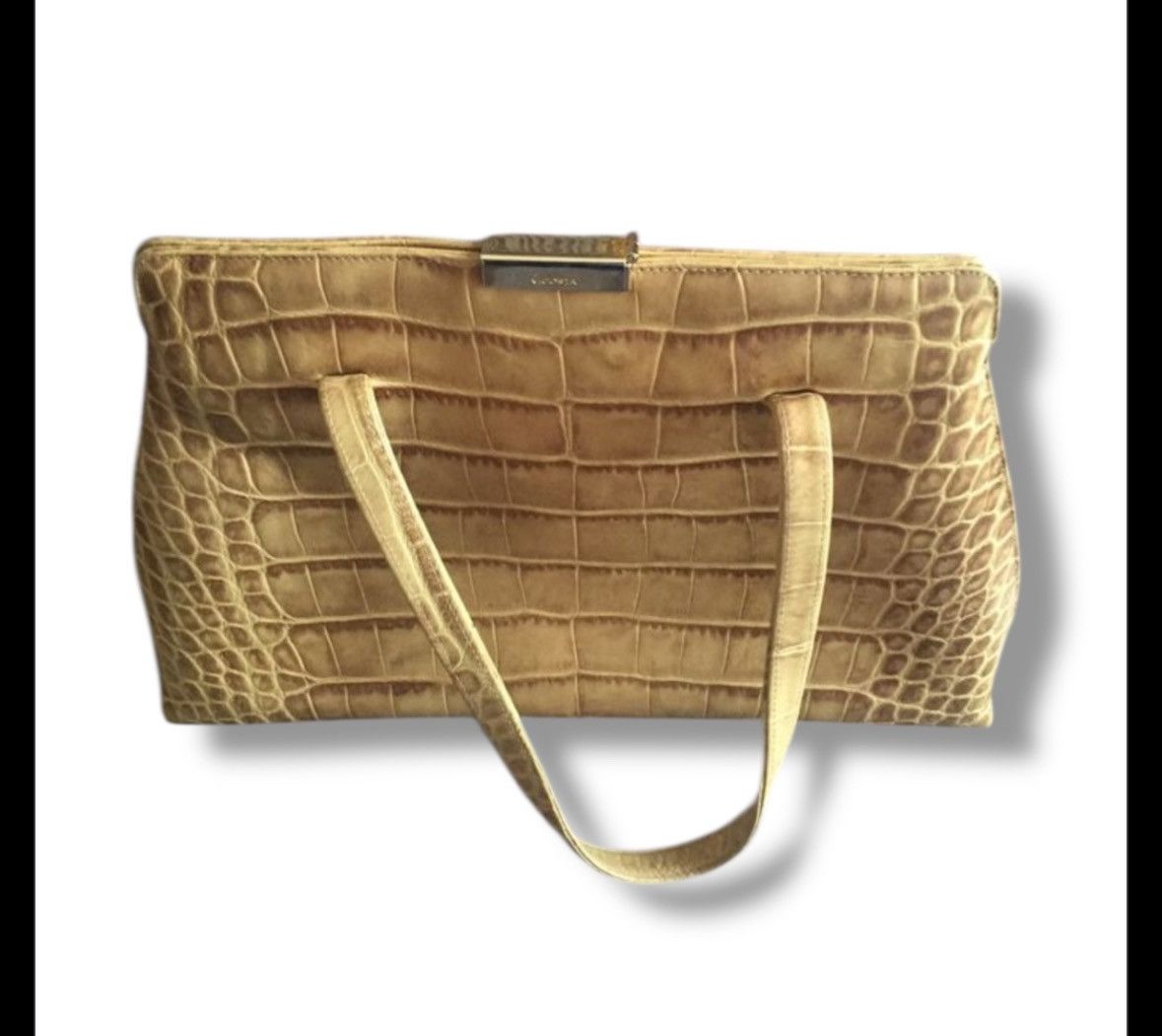 Other Vintage crocodile leather cream tote bag Size ONE SIZE - 4 Thumbnail