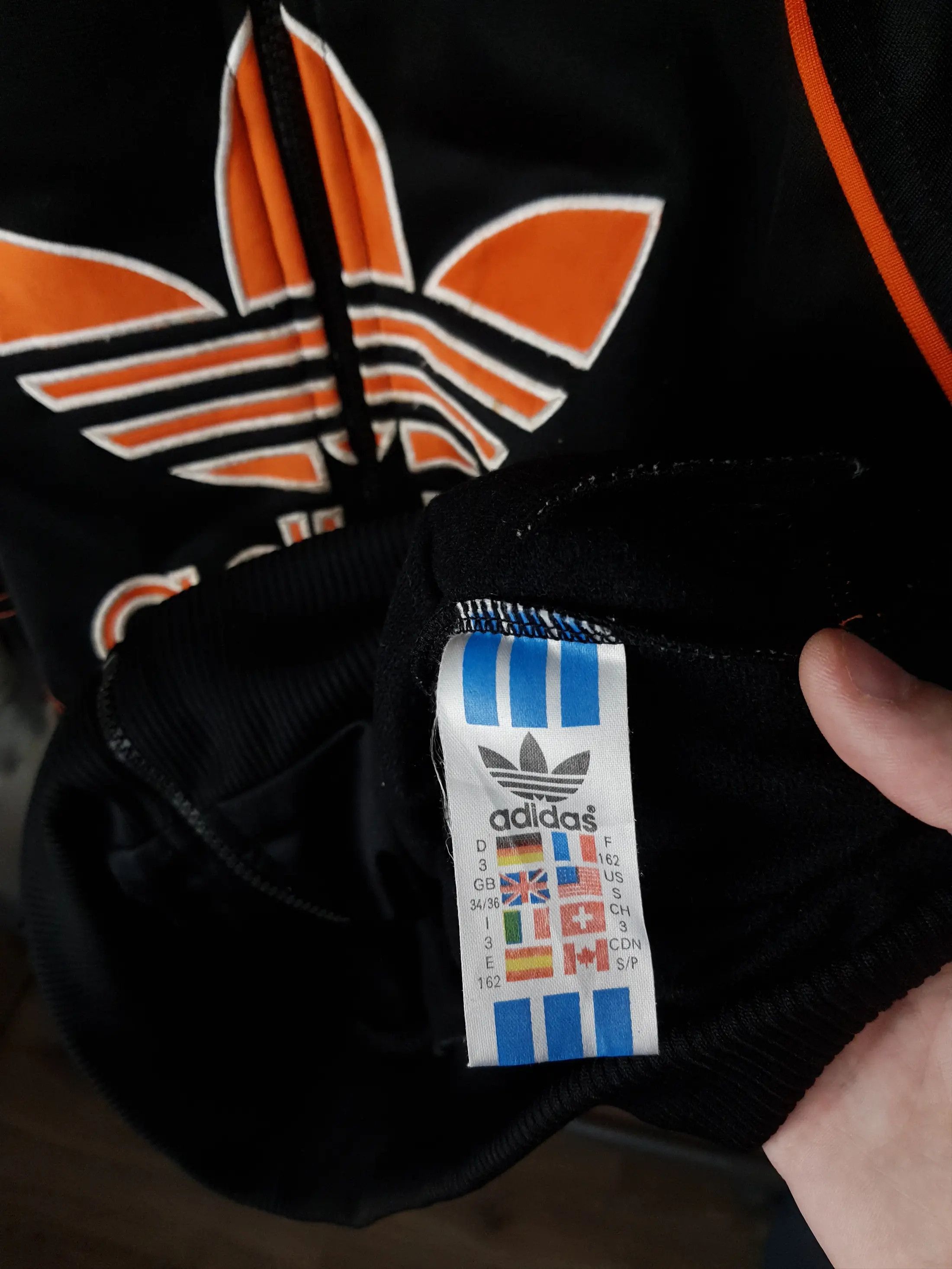 Adidas Adidas Full Zip Up Sportswear Big Embroidered Logo Track Top Size US XS / EU 42 / 0 - 6 Thumbnail