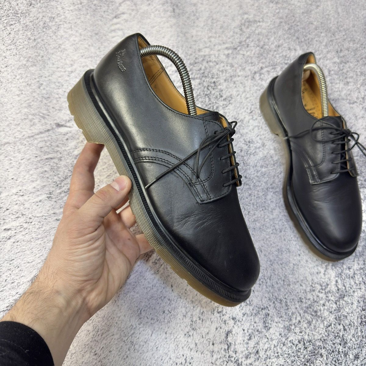 Dr. Martens × Handmade × Vintage Dr. Martens England Black Derbies US8 UK7 EU41 26cm Size US 8 / EU 41 - 4 Thumbnail
