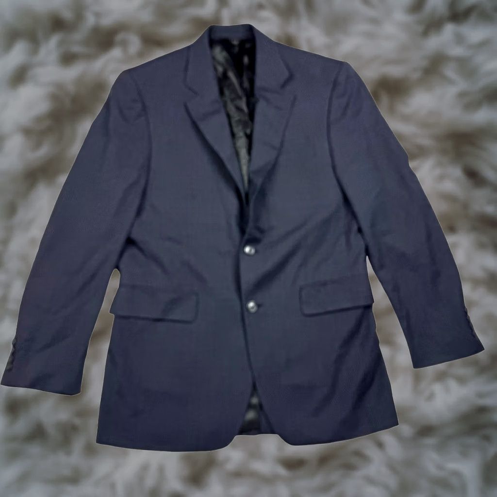 Jos. A. Bank Jos. A. Bank Men's 100% Wool Blazer Blue 38R 2-Button Business Jacket Size 38R - 1 Thumbnail