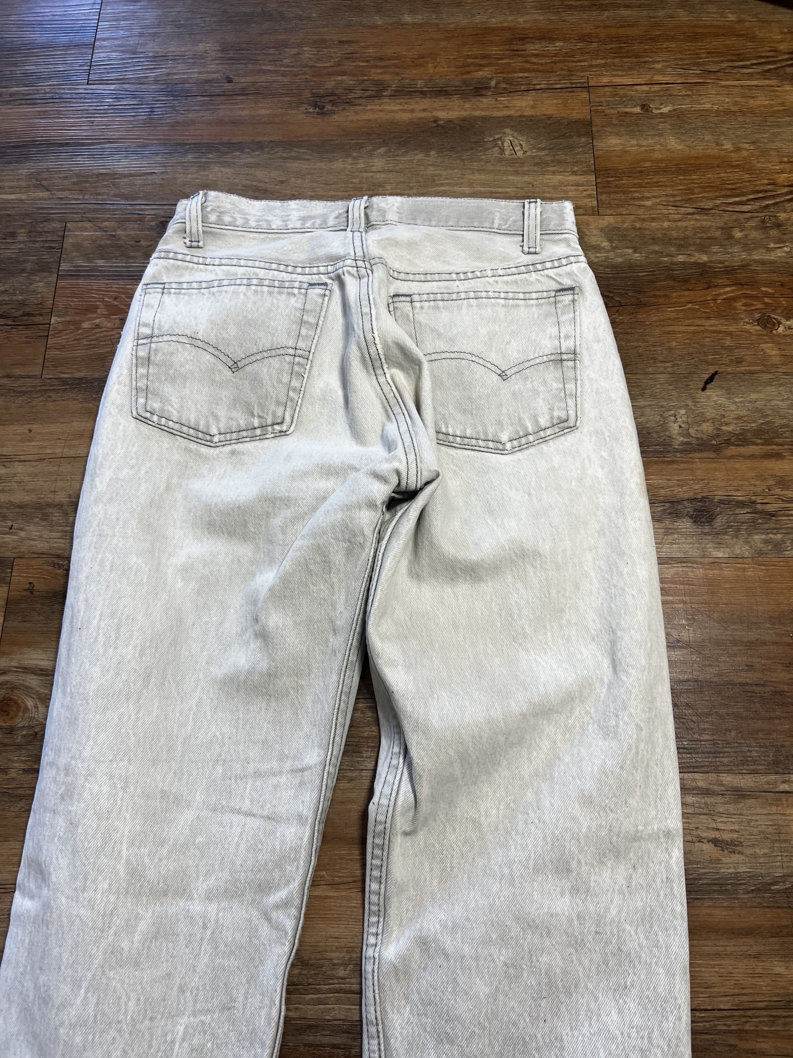 Levi's × Levi's Vintage Clothing × Vintage Vintage 501 Levi's grey Denim Jean Pants Size US 27 - 7 Thumbnail