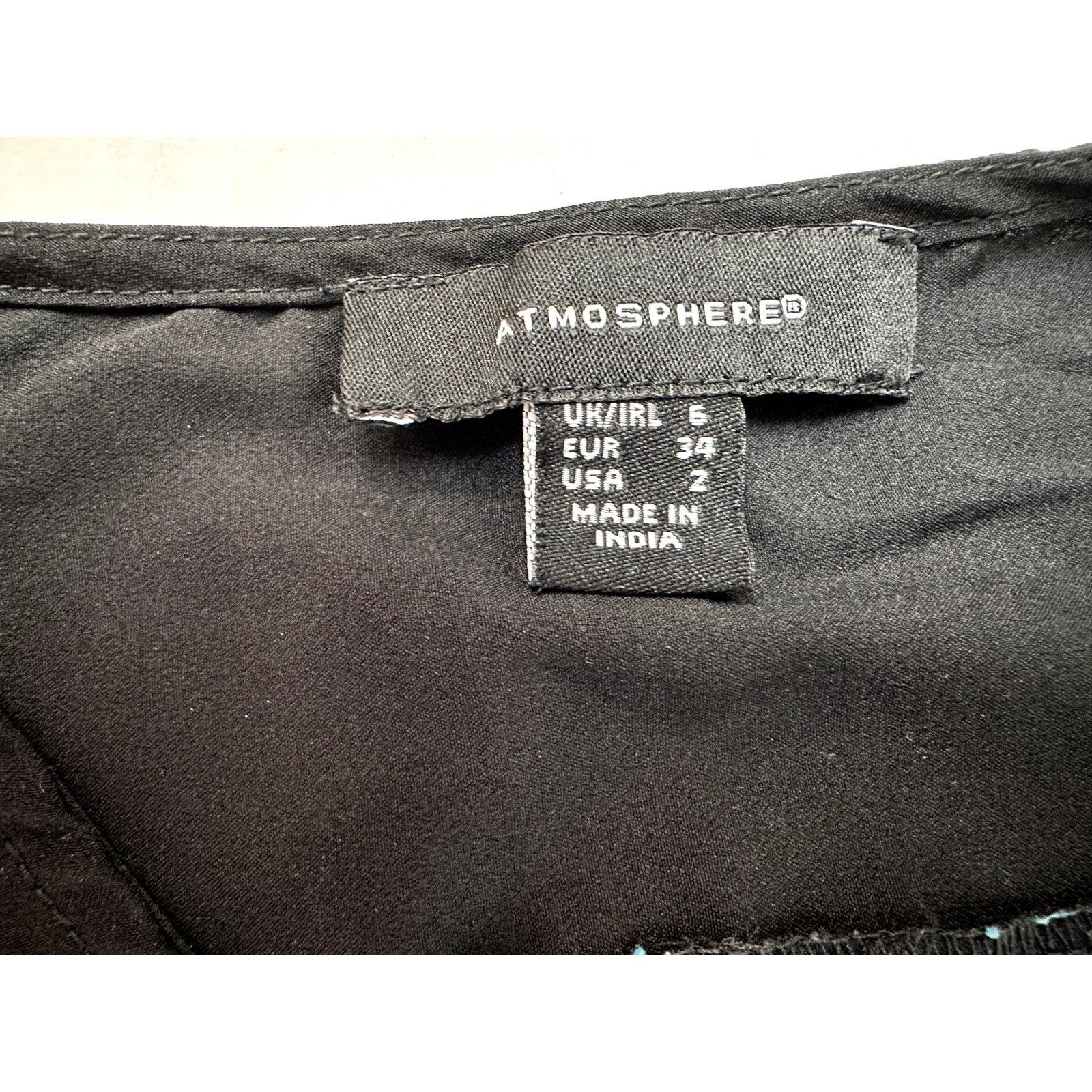 Other Atmosphere Romper Jumpsuit Sleeveless Black V-Neck - 2 Size 26" / US 2 / IT 38 - 8 Thumbnail