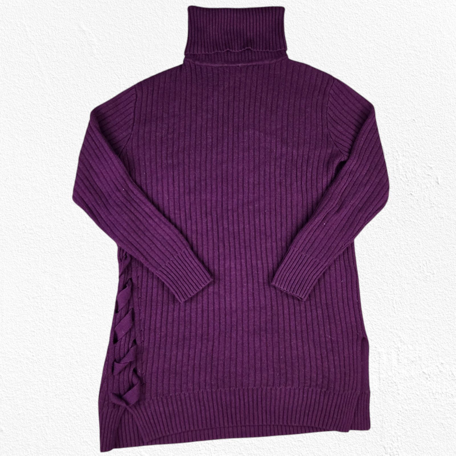 Other Uterque Maroon Turtleneck Wool Blend Sweater Size Small Size S / US 4 / IT 40 - 2 Thumbnail