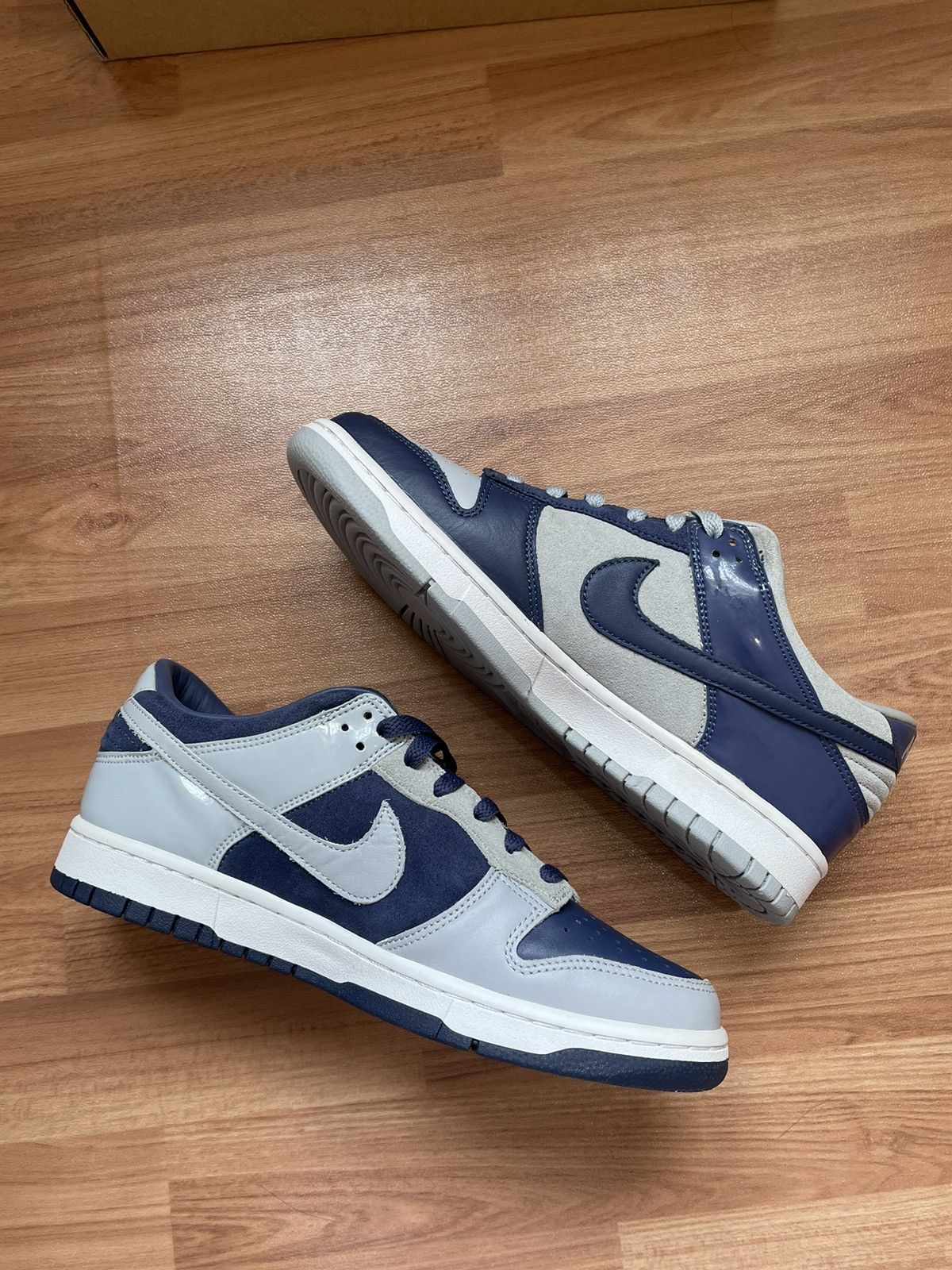 Nike Nike Dunk Atmos JP.Co Mismatched Navy Grey Size US 9 / EU 42 - 4 Thumbnail