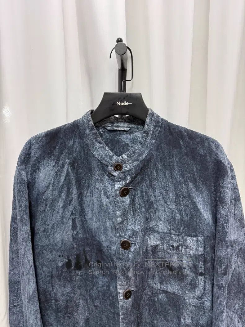 Issey Miyake Issey Miyake Frost Pleated Four-Pocket Stand Collar Jacket Size US XL / EU 56 / 4 - 4 Thumbnail