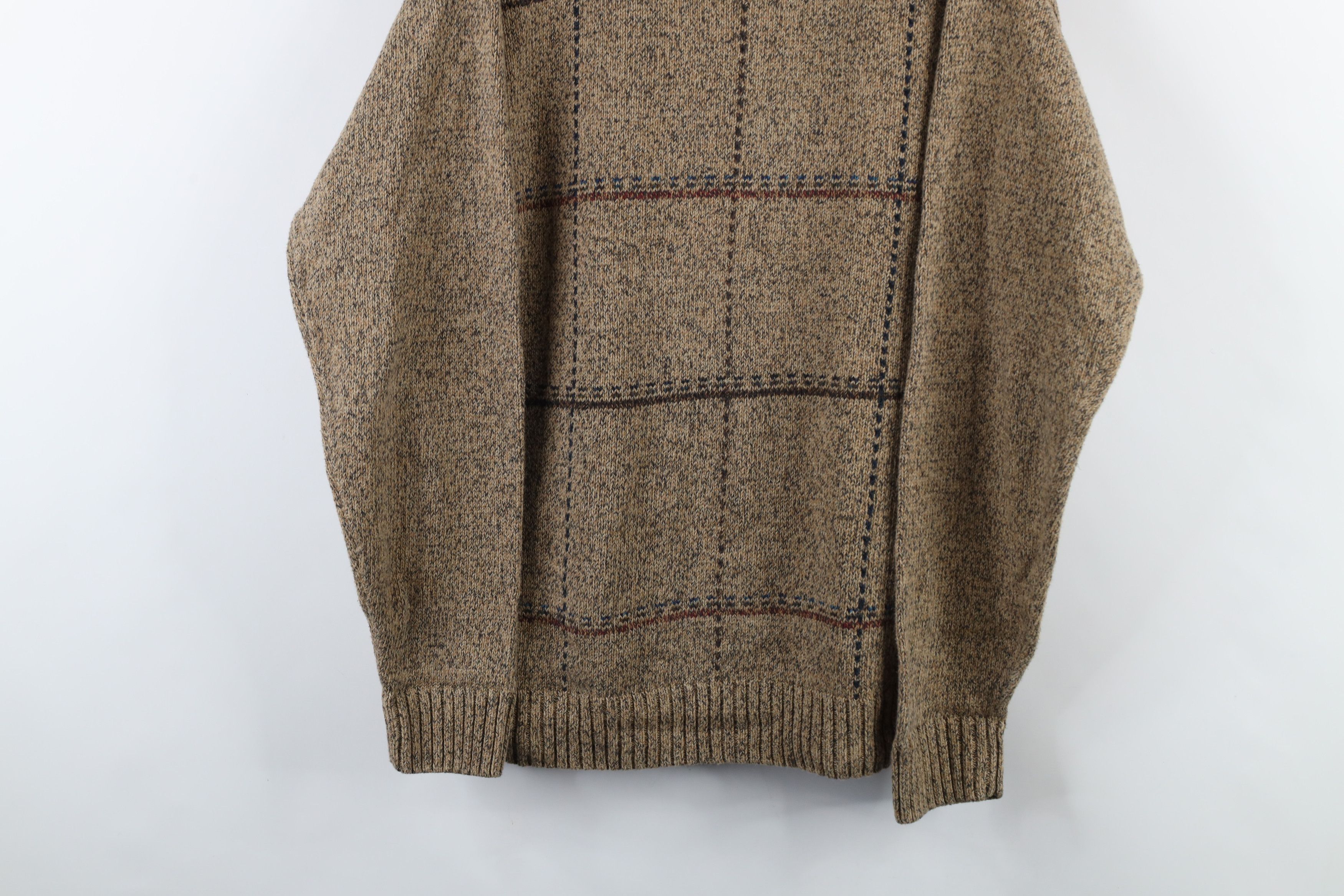 Vintage Vintage 90s Streetwear Knit Crewneck Sweater Earth Tone Size US XL / EU 56 / 4 - 3 Thumbnail