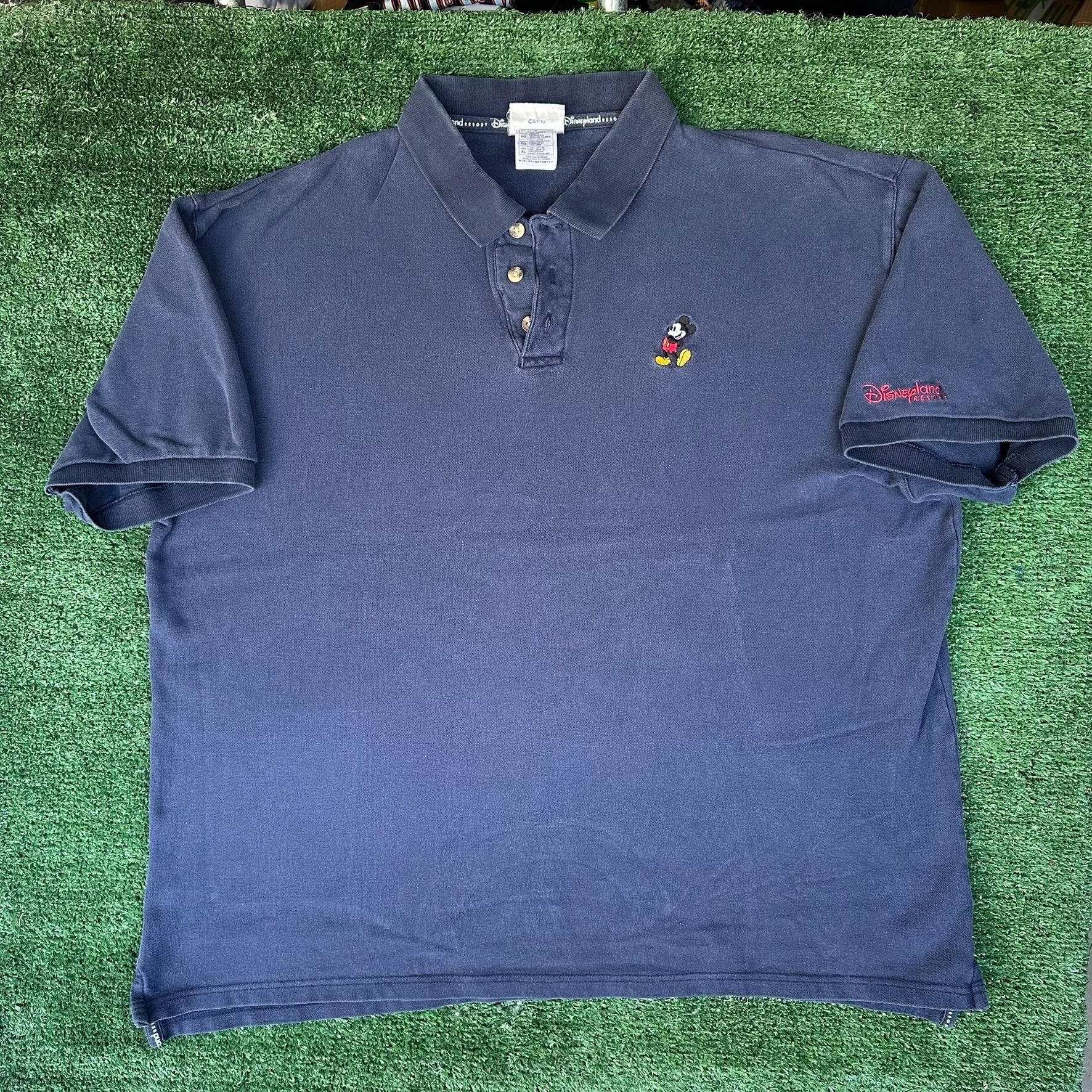 Vintage Vintage Y2K Disneyland Mickey Mouse Polo Shirt Navy XL Embro Size US XL / EU 56 / 4 - 1 Thumbnail