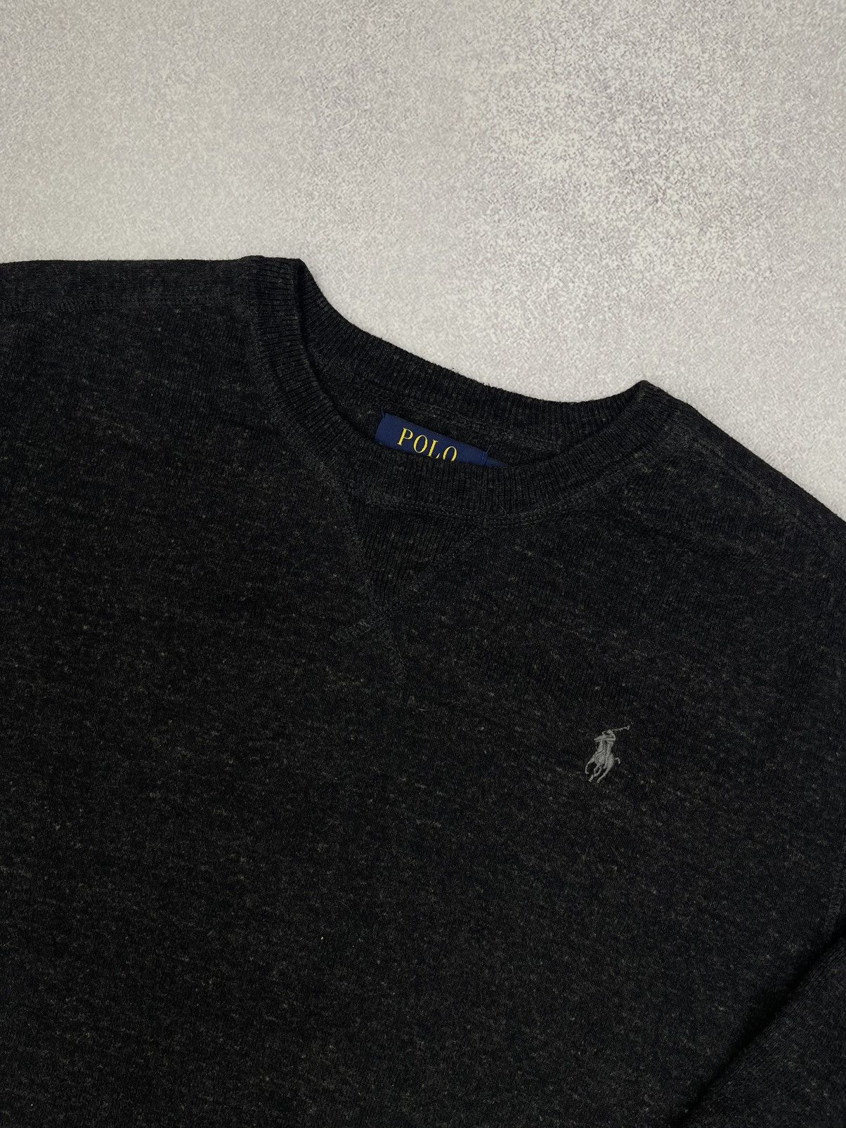 Lauren Ralph Lauren × Polo Ralph Lauren × Vintage Mens Polo Ralph Lauren Grey Sweatshirt Y2K Rugby Size US M / EU 48-50 / 2 - 4 Thumbnail