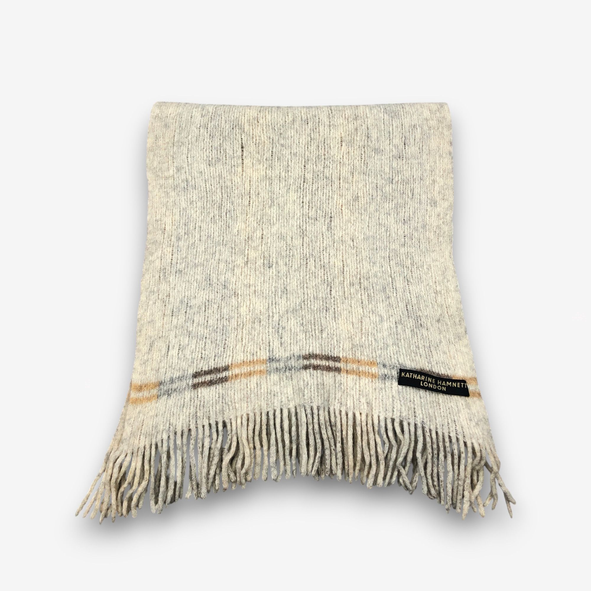 Katharine Hamnett London Vintage Katharine Hamnett London Scarf Muffler Wool Scarves Size ONE SIZE - 2 Thumbnail