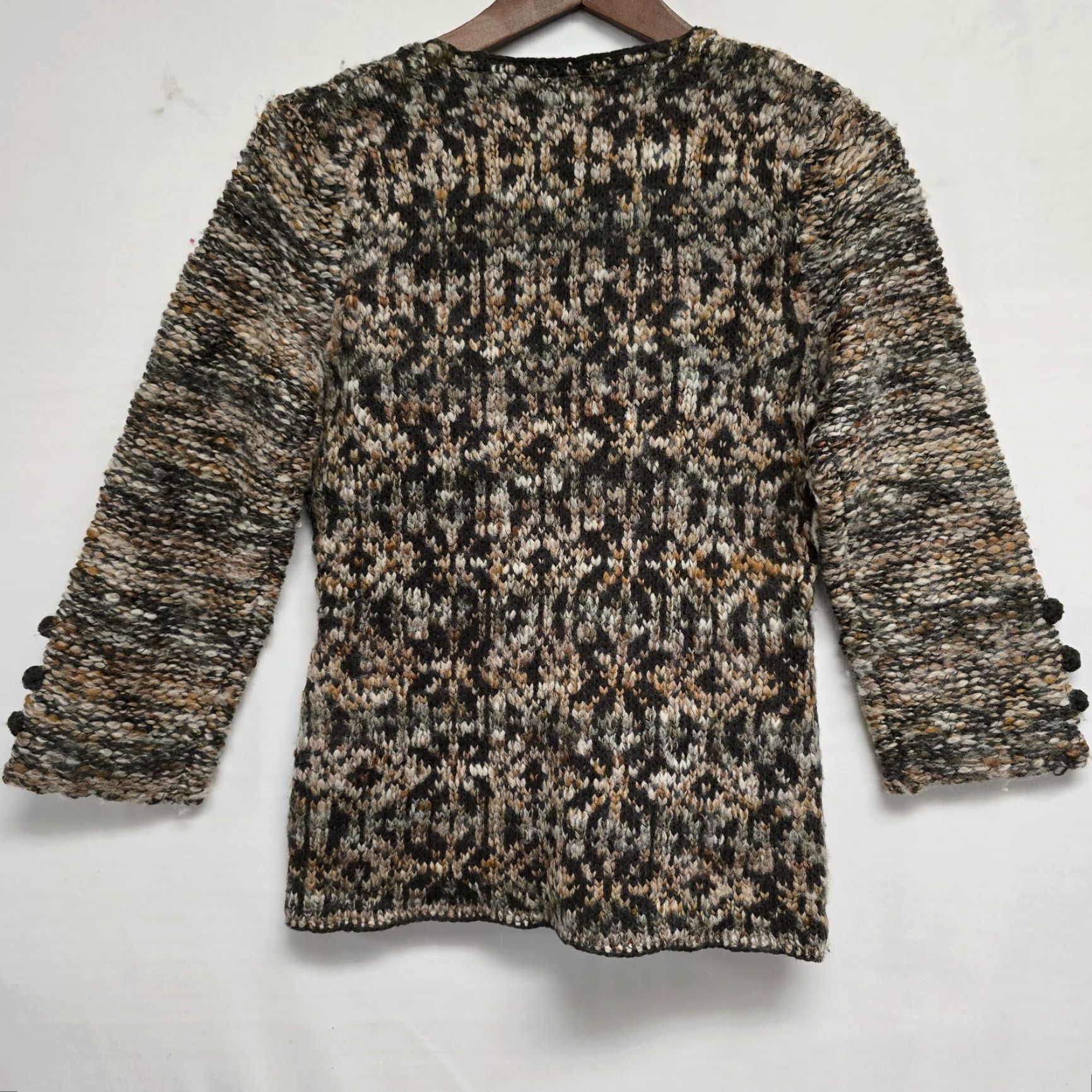 Anthropologie Anthropologie Field Flower Cardigan Sweater Size S Multicolor Floral Knit Women Bohemian Long Sleeve Cardigan Therapy Size S / US 4 / IT 40 - 7 Thumbnail