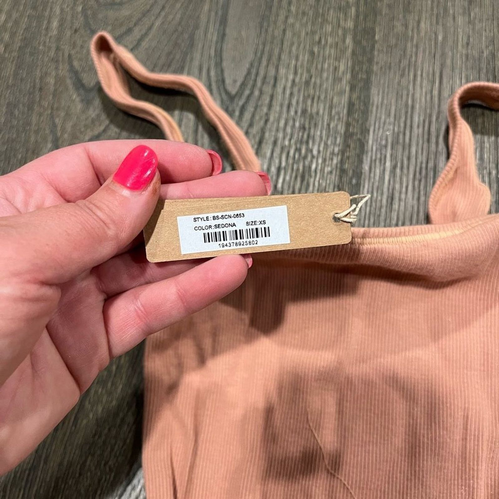 SKIMS NWT Skims Ribbed Stretch Cotton Bodysuit Sedona Size XS Size XS / US 0-2 / IT 36-38 - 4 Thumbnail