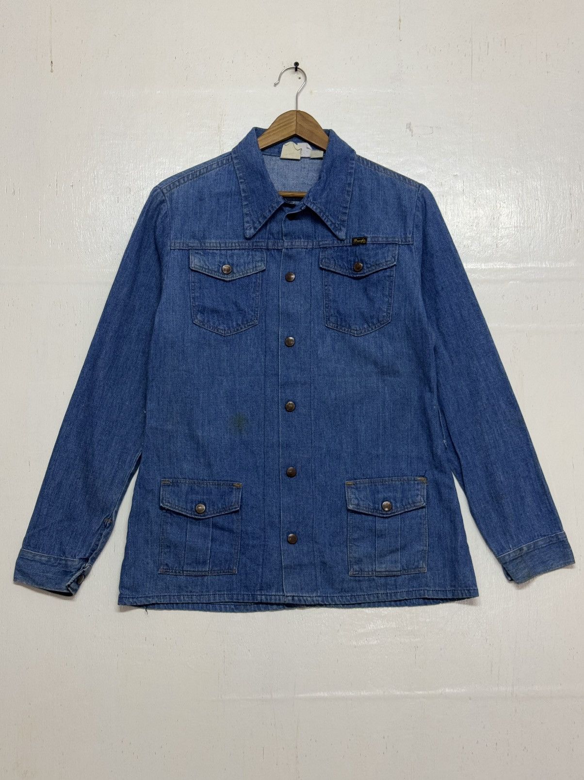 Vintage × Wrangler Vintage Wrangler Chore Jacket 70s Size L / US 10 / IT 46 - 1 Thumbnail