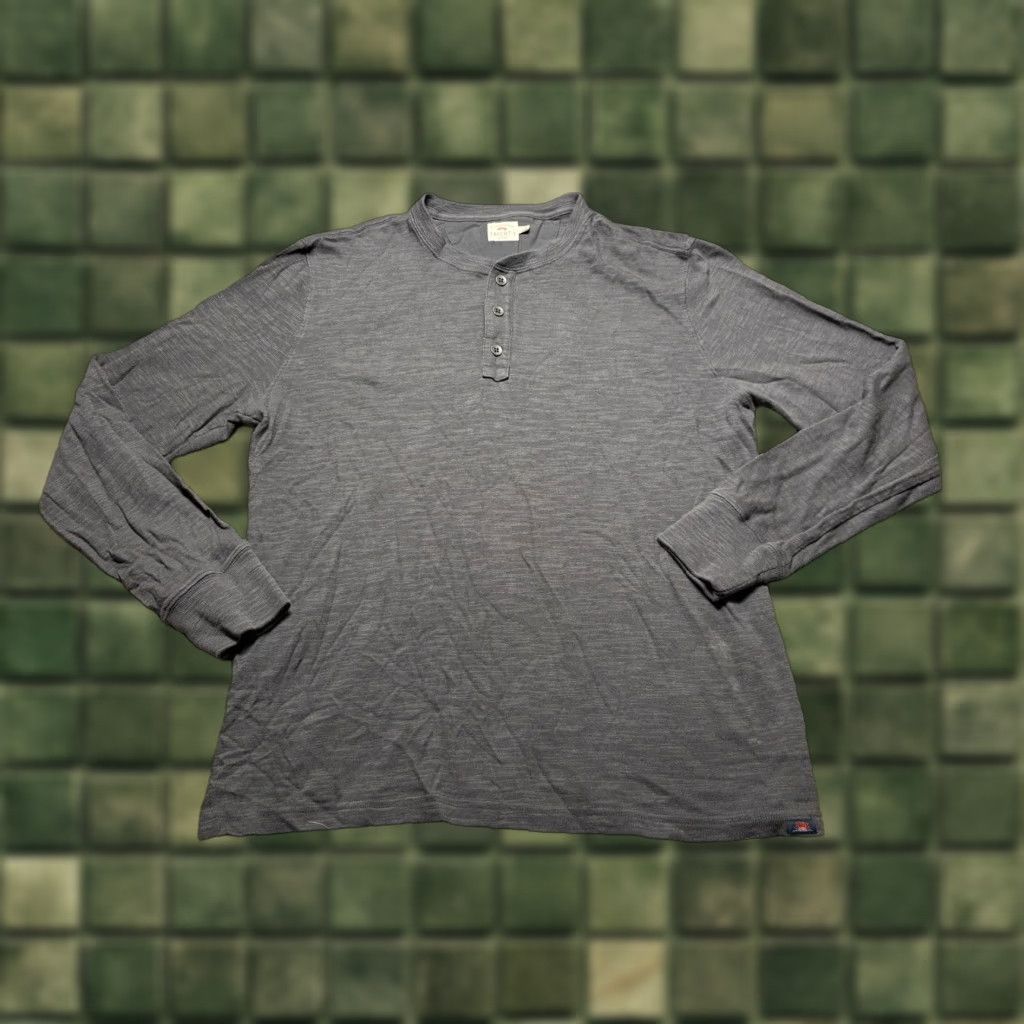 Faherty Faherty Henley Waffle Knit Thermal Shirt Mens Large Cotton Heather Gray Thick Shirt Mens Large Gray Thermal Henley Waffle Knit Faherty Size US L / EU 52-54 / 3 - 1 Thumbnail
