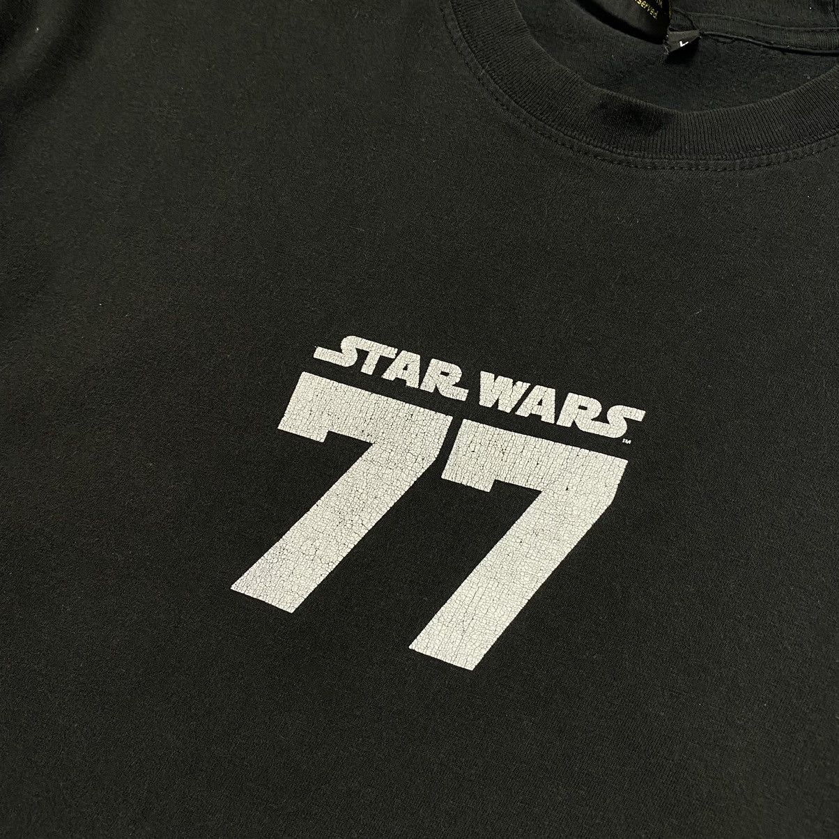 Star Wars × Vintage Vintage Star Wars Darth Vader 77 black faded movie tee Size US L / EU 52-54 / 3 - 4 Thumbnail