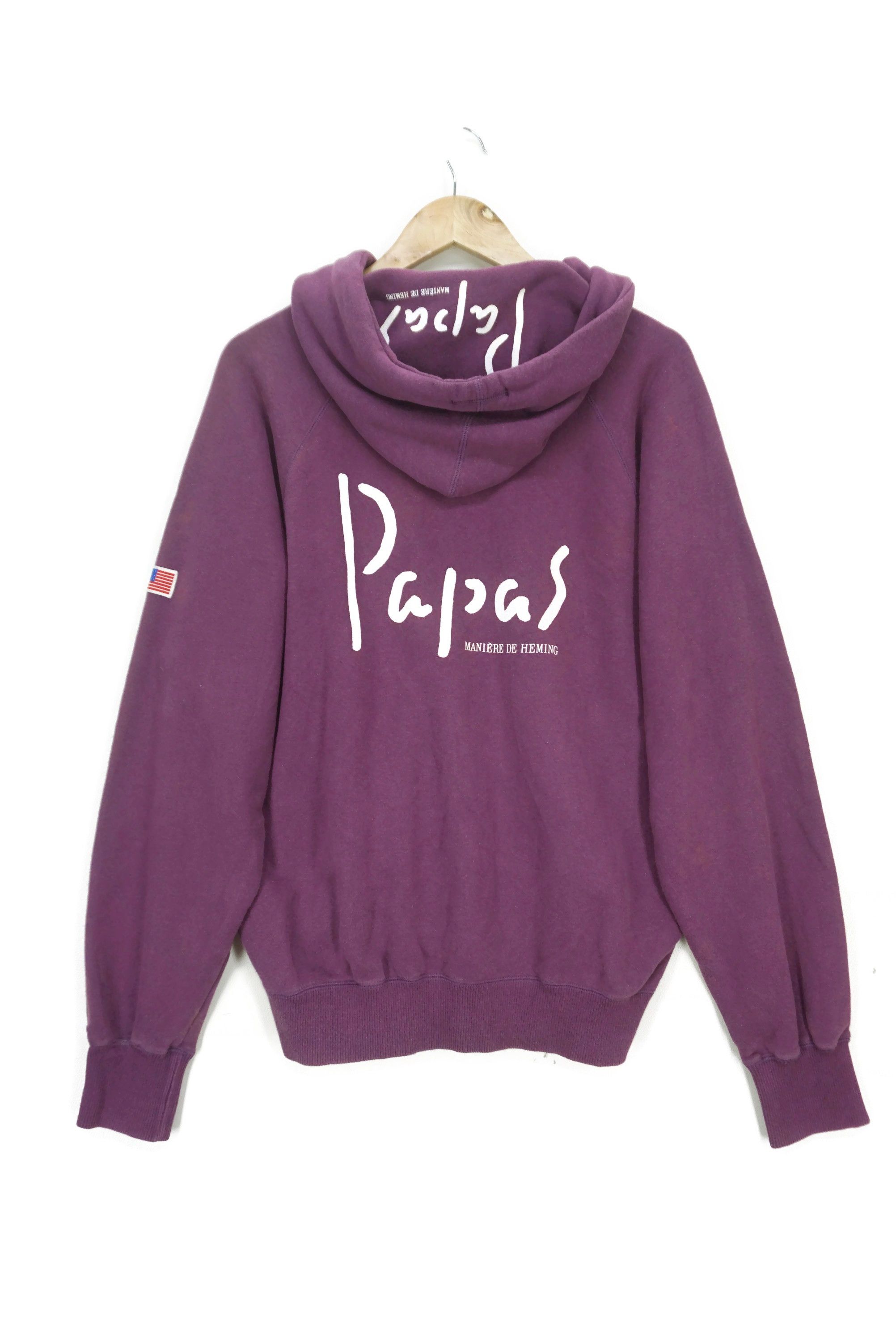 Japanese Brand Vintage Papas Maniere de Heming Button Up Distressed Hoodie Size US L / EU 52-54 / 3 - 2 Thumbnail