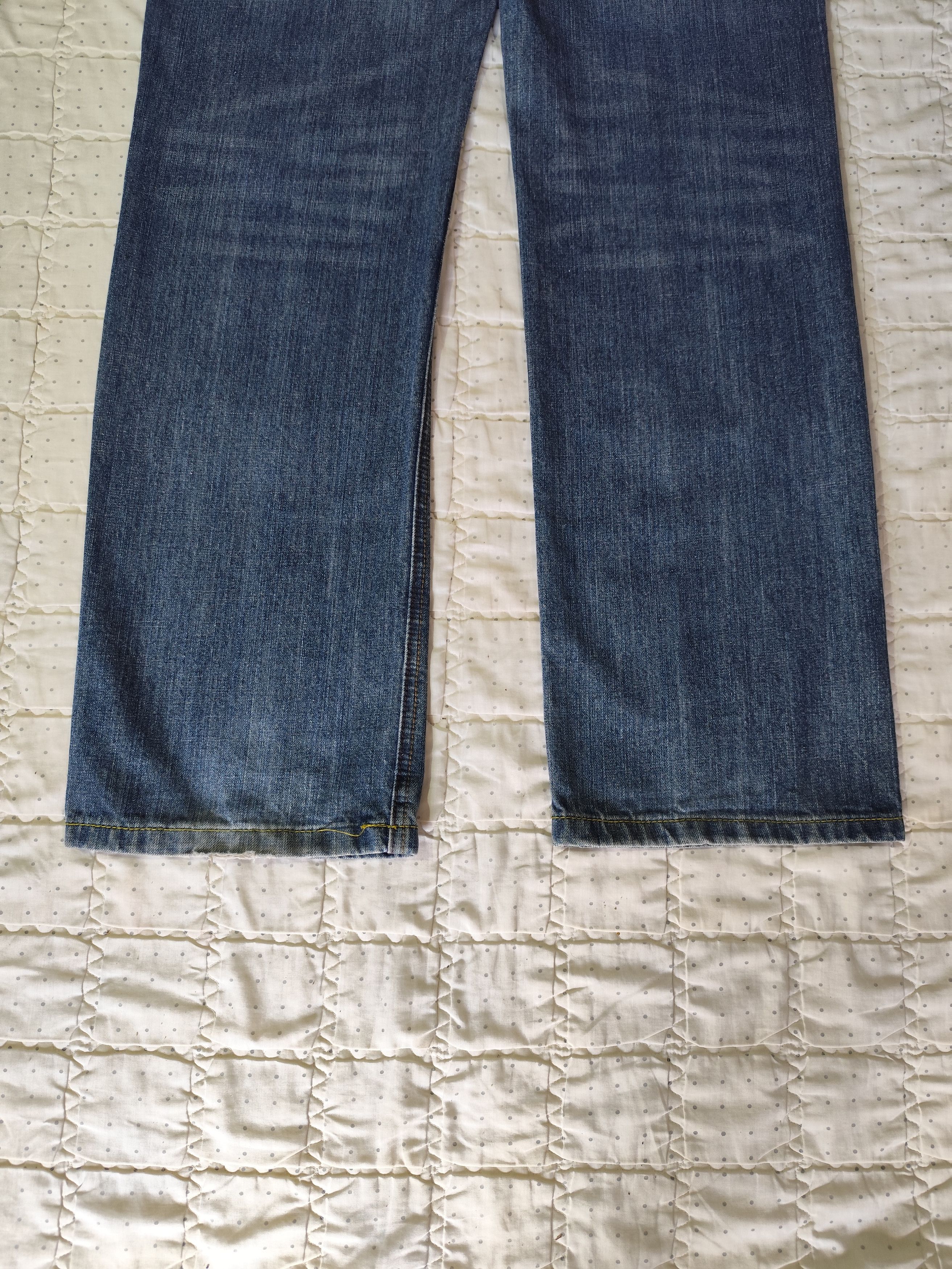 Japanese Brand Vintage Bodymaker Loose Washed Denim J018 Size 31" - 9 Thumbnail