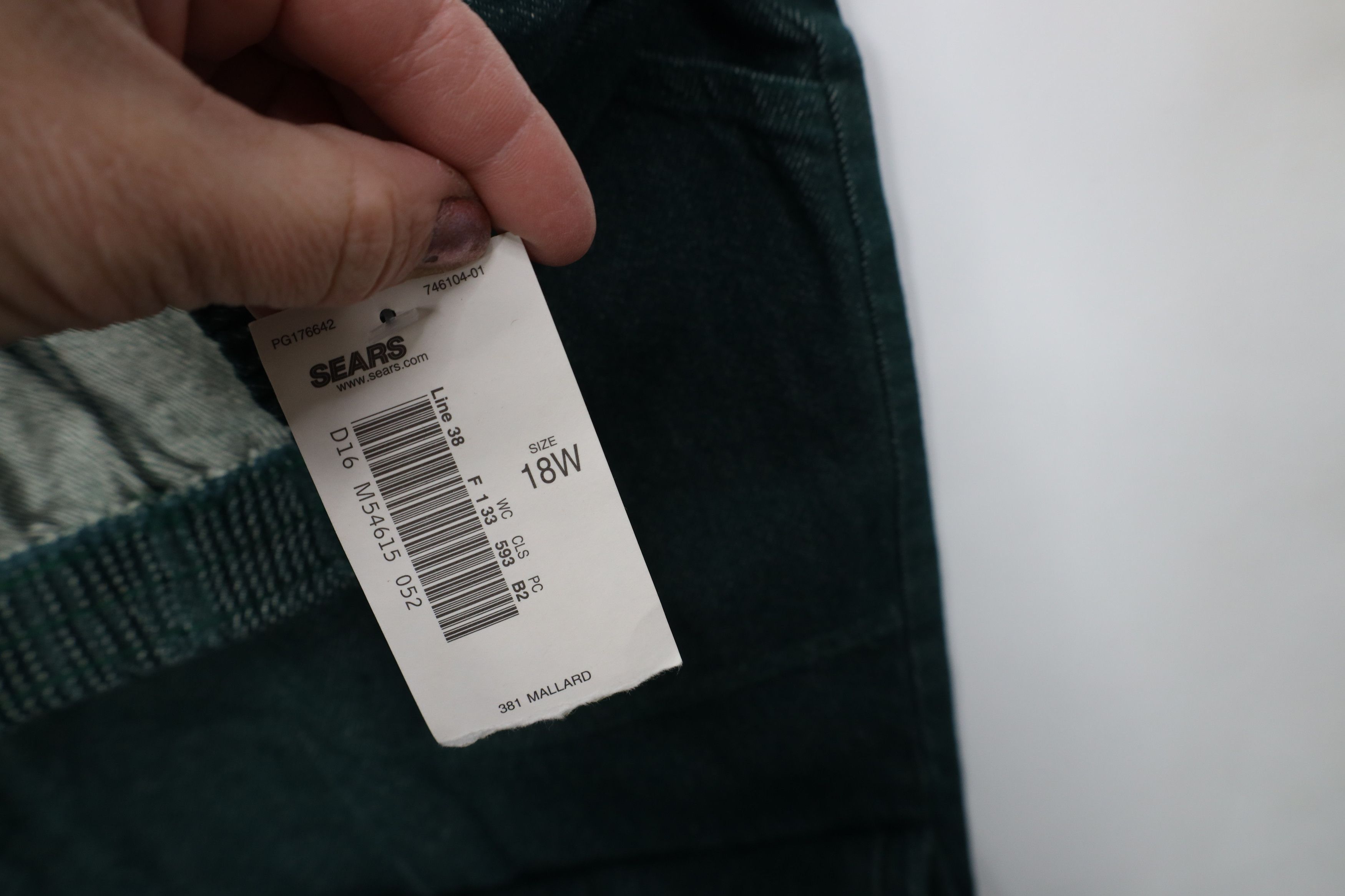 Vintage Deadstock Vintage 90s Streetwear Fit Denim Jeans Green USA Size 40" / US 18 - 6 Thumbnail